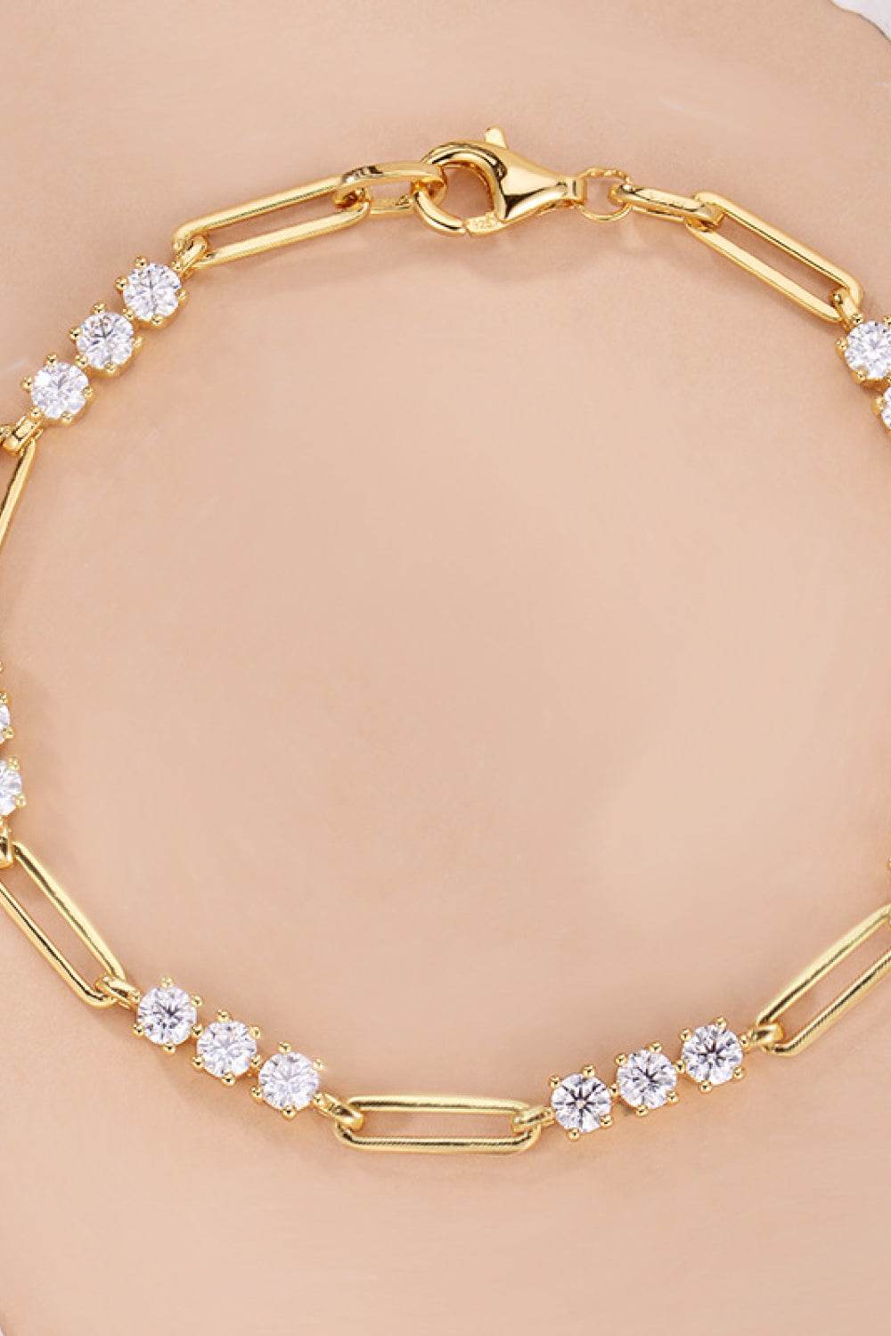 1.8 Carat Moissanite 925 Sterling Silver Bracelet - Ultim8 Designs 4 U