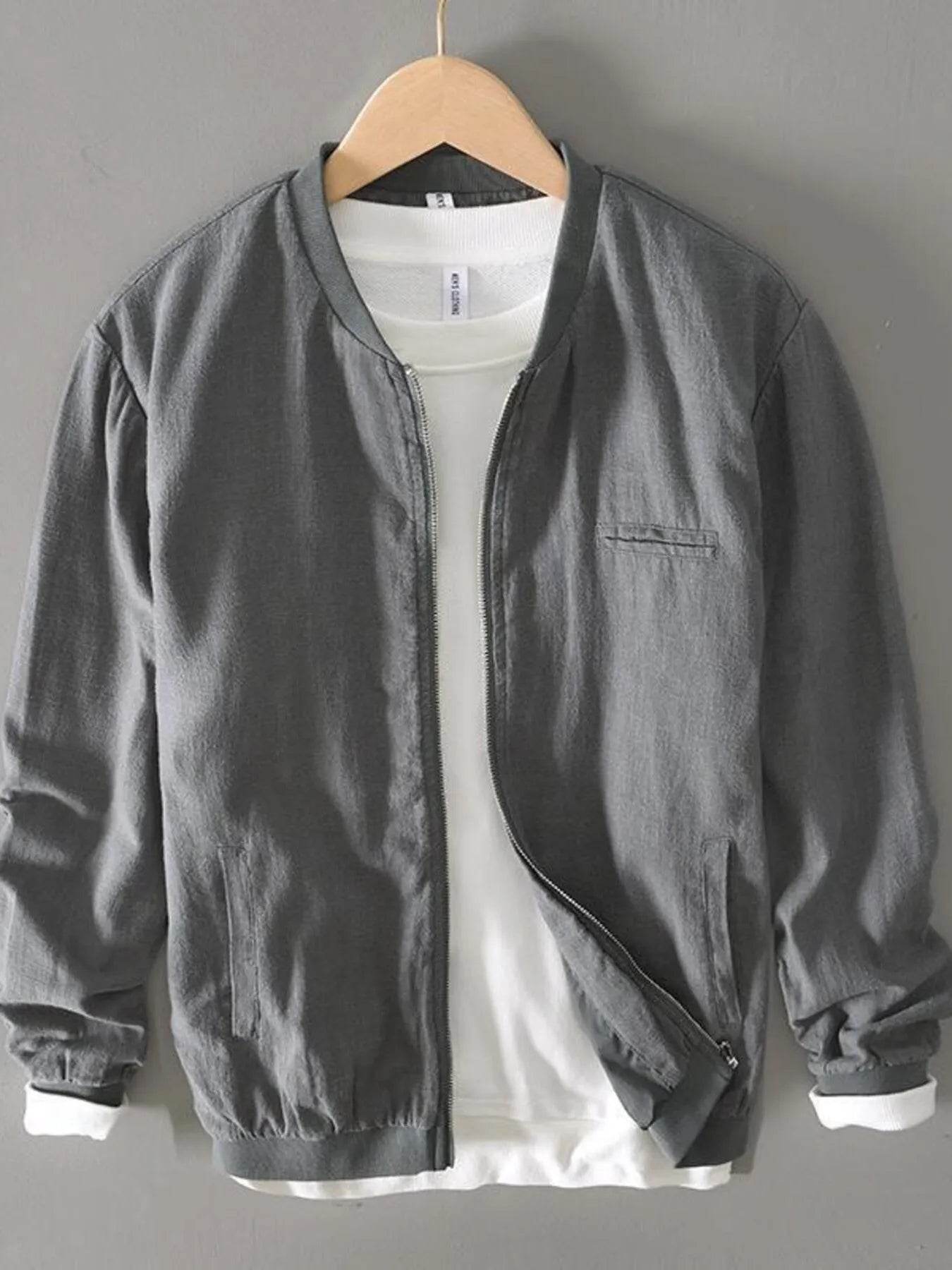 Men's Plus Size Zip Up Long Sleeve Jacket - Ultim8 Designs 4 U