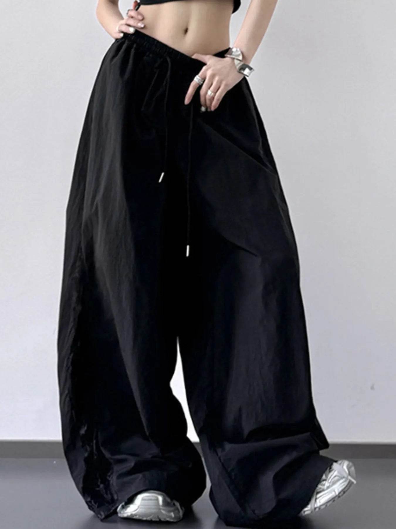 Elastic Waist Wide-Leg Pants - Ultim8 Designs 4 U