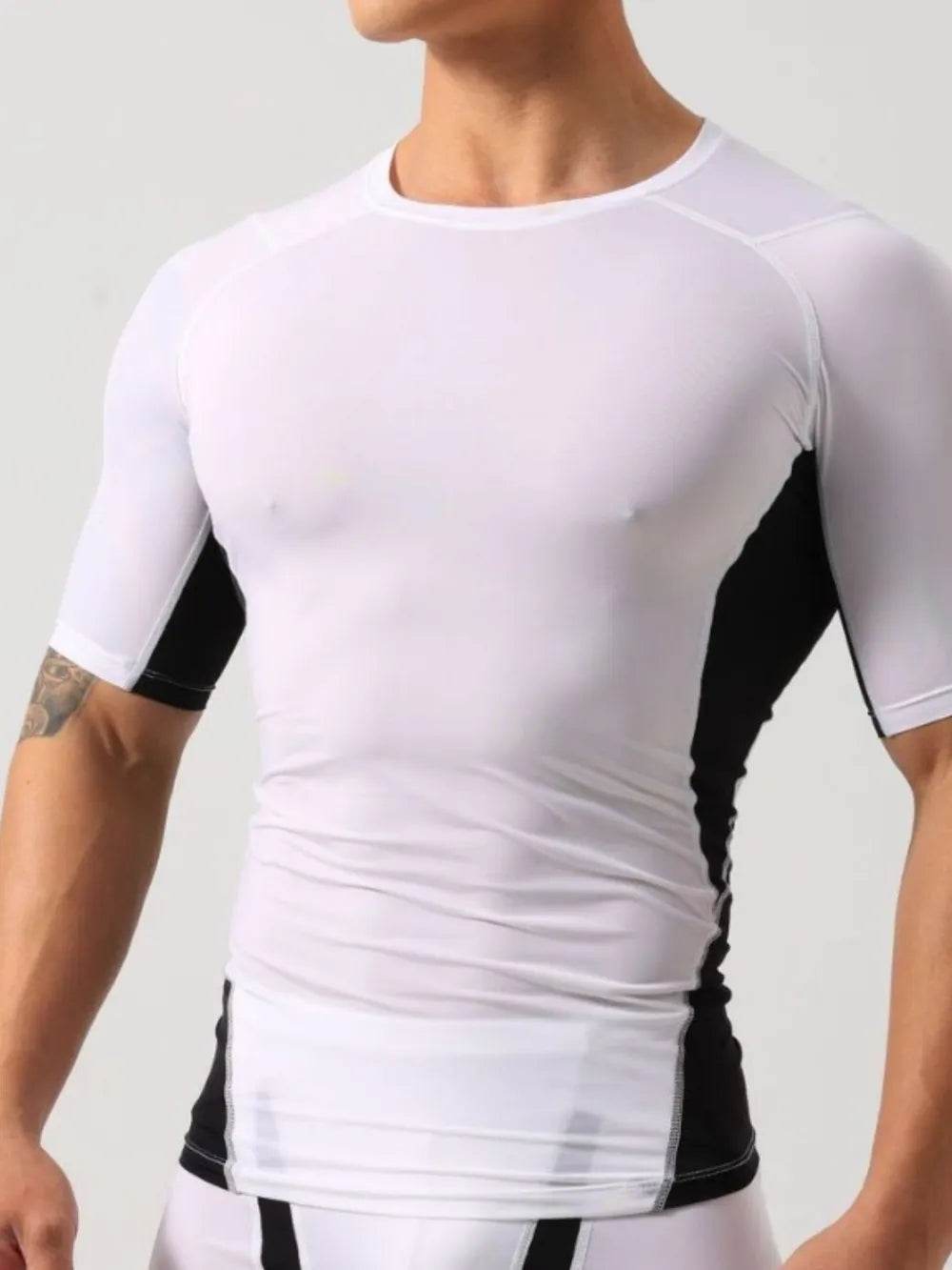 Men's Contrast Round Neck Short Sleeve T-Shirt - Ultim8 Designs 4 U