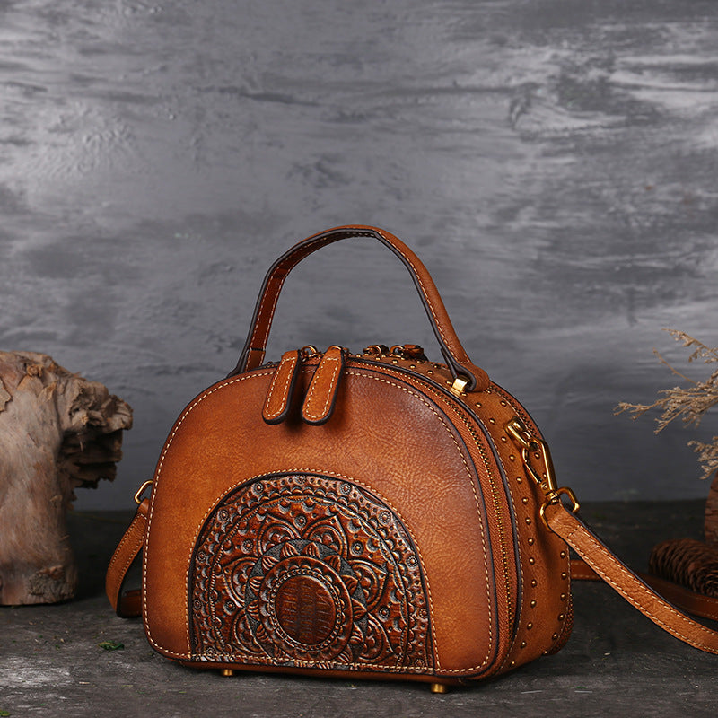 Handbags - Shoulder Bags - Vintage Leather Multi-Functional Suede Cowhide