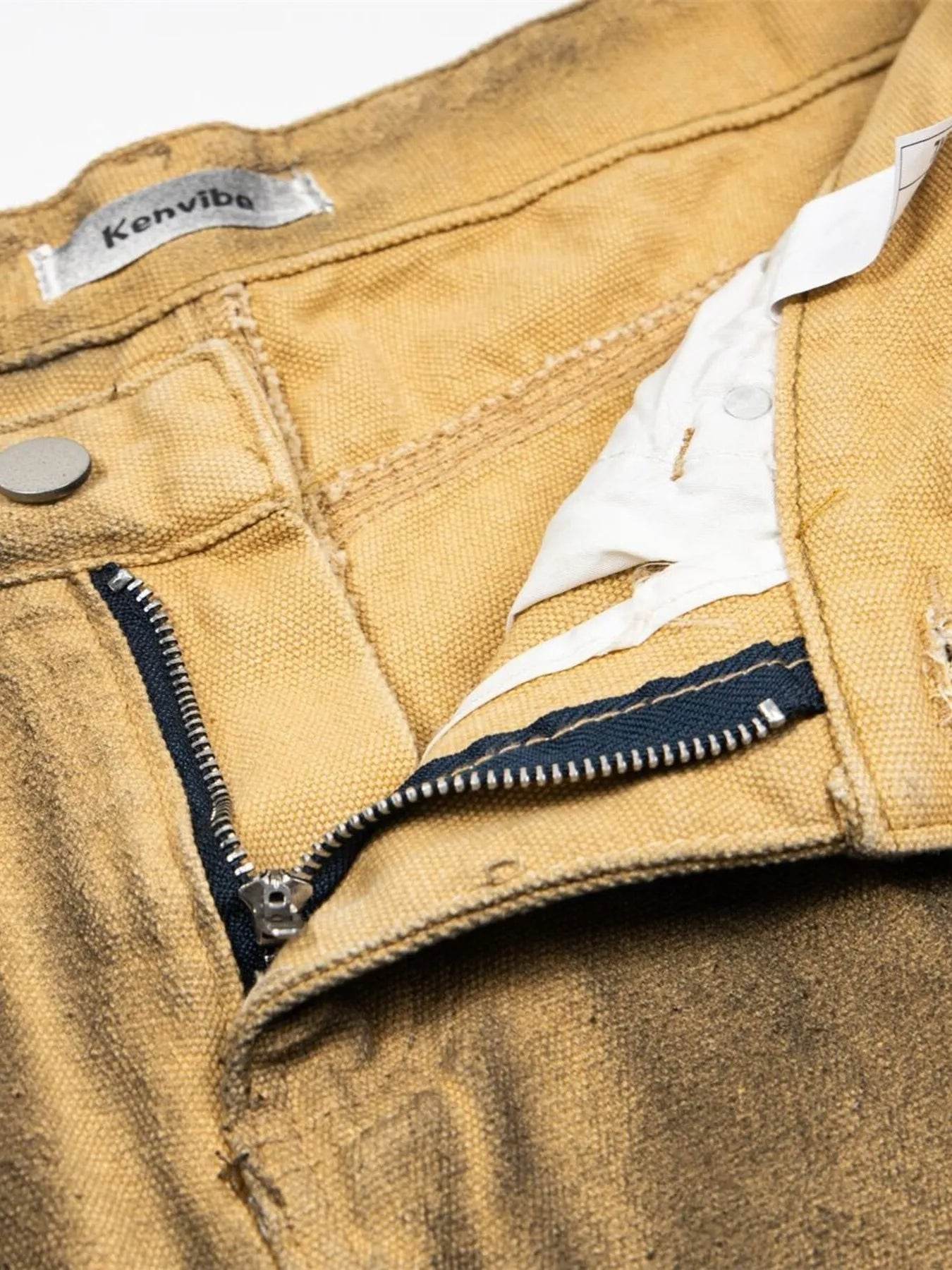 Men's Cargo Wide Leg Denim Jeans - Ultim8 Designs 4 U