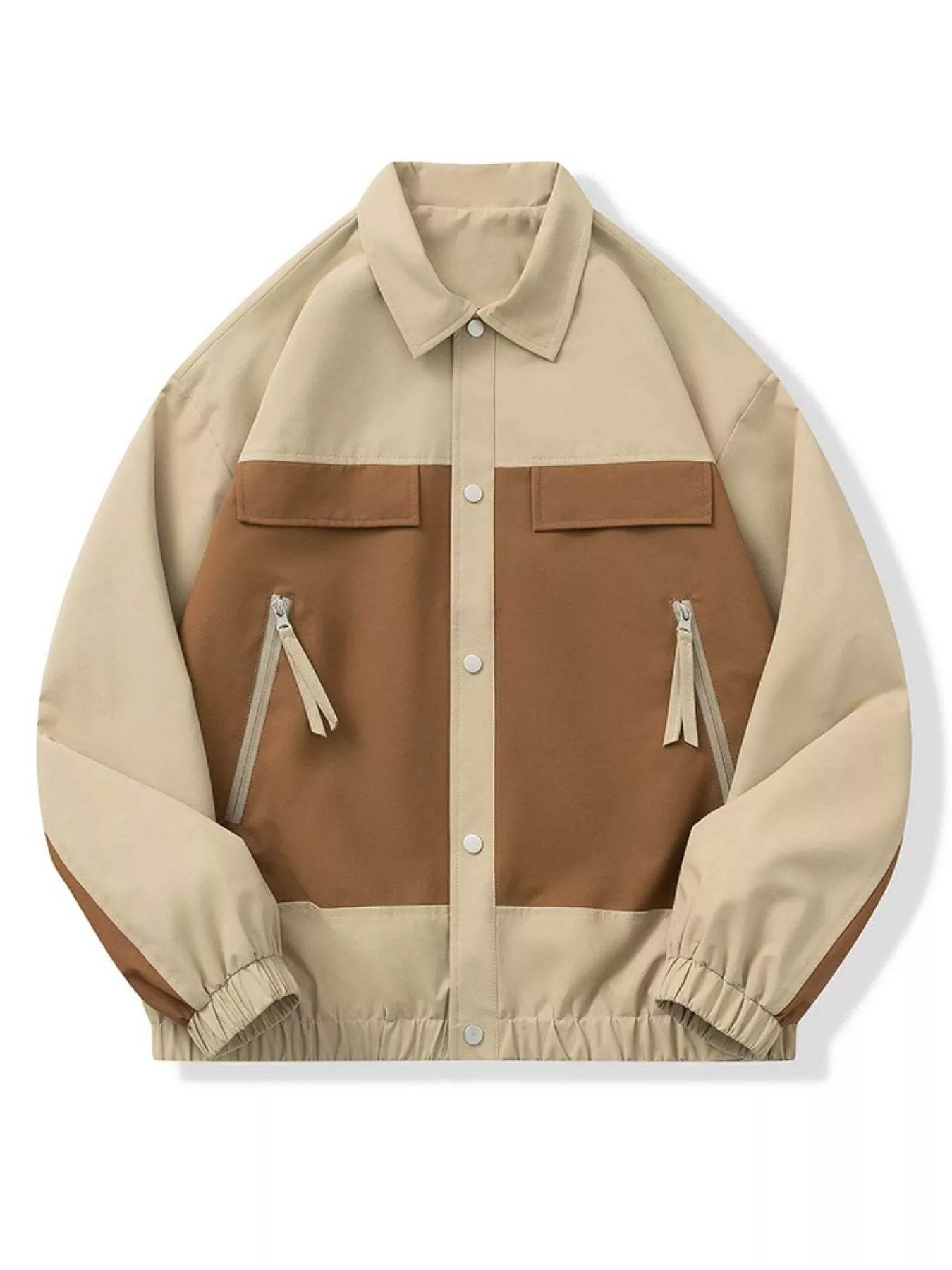 Men's Full Size Snap Down Long Sleeve Jacket Plus Size - Ultim8 Designs 4 U