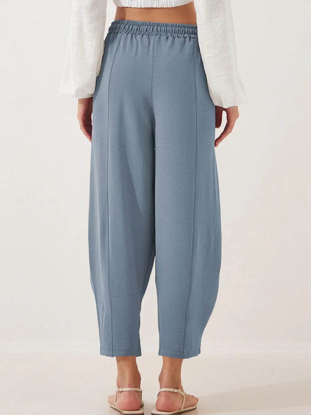 Full Size Drawstring Cropped Jogger Pants Plus Size - Ultim8 Designs 4 U