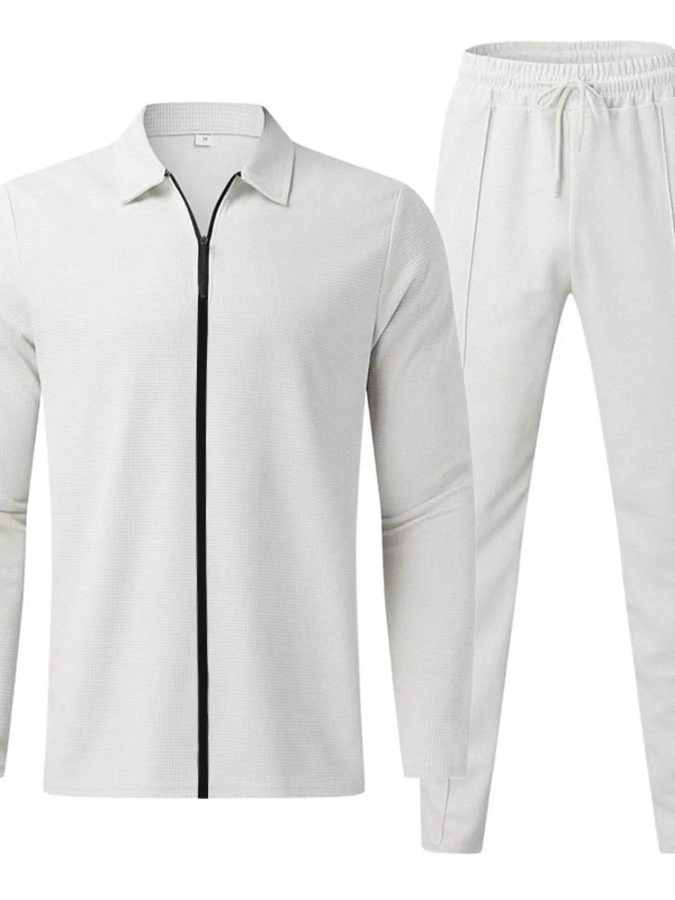 Men's Full Size Zip Up Top and Pants Set Plus Size - Ultim8 Designs 4 U