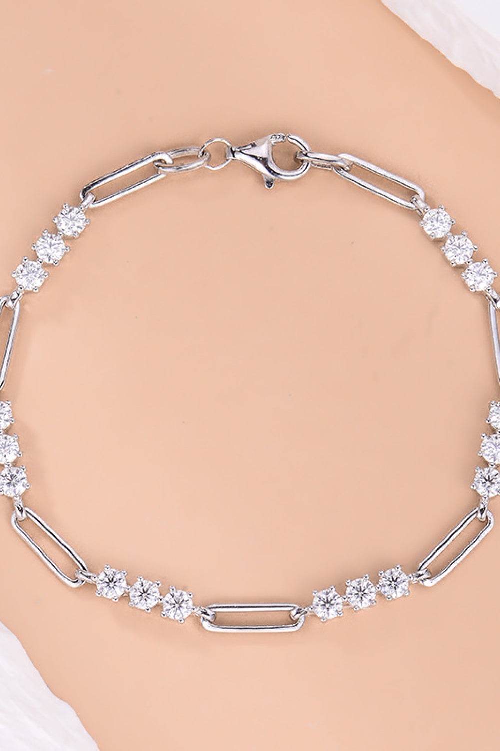 1.8 Carat Moissanite 925 Sterling Silver Bracelet - Ultim8 Designs 4 U