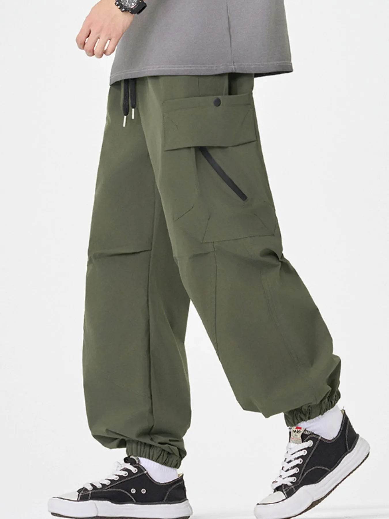 Men's Plus Size Casual Cargo Pants with Multiple Pockets - Ultim8 Designs 4 U