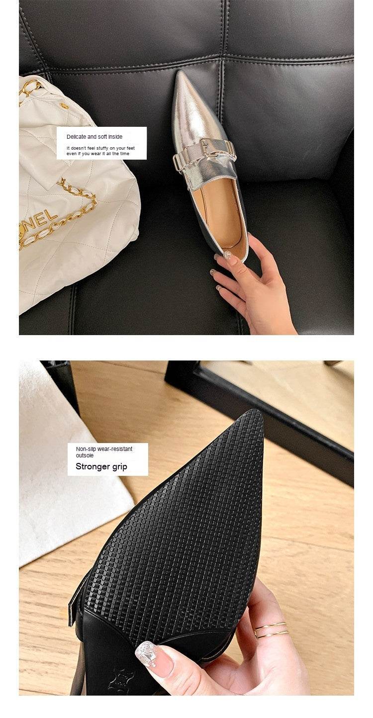 Inside And Outside Leather 65 European And American Belt Buckle Pumps High Heel - Ultim8 Designs 4 U