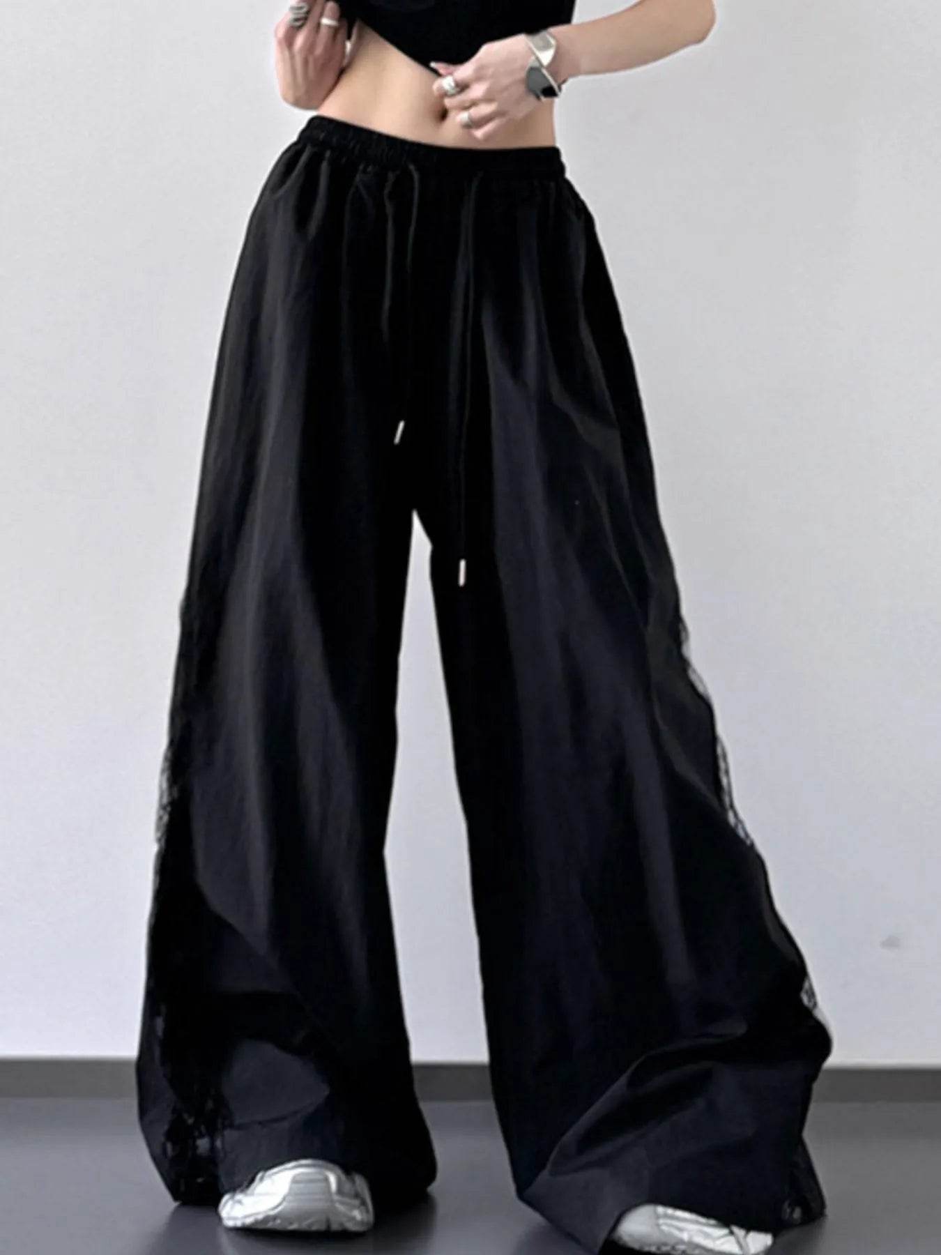 Elastic Waist Wide-Leg Pants - Ultim8 Designs 4 U