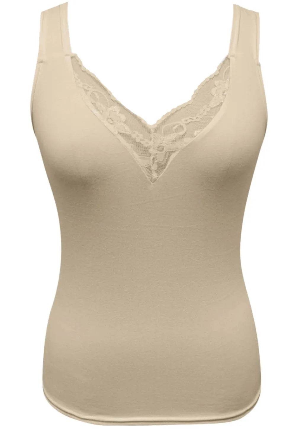 Full Size Lace Detail V-Neck Tank Plus Size - Ultim8 Designs 4 U