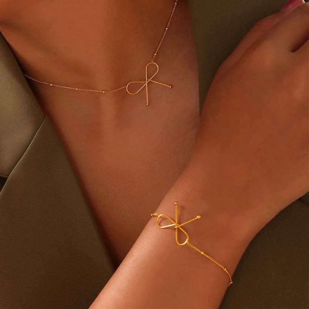 Titanium Steel Bow Bracelet - Ultim8 Designs 4 U