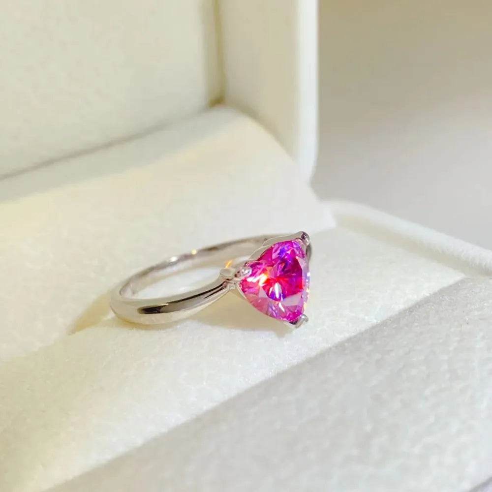 1 Carat Moissanite 925 Sterling Silver Ring - Ultim8 Designs 4 U