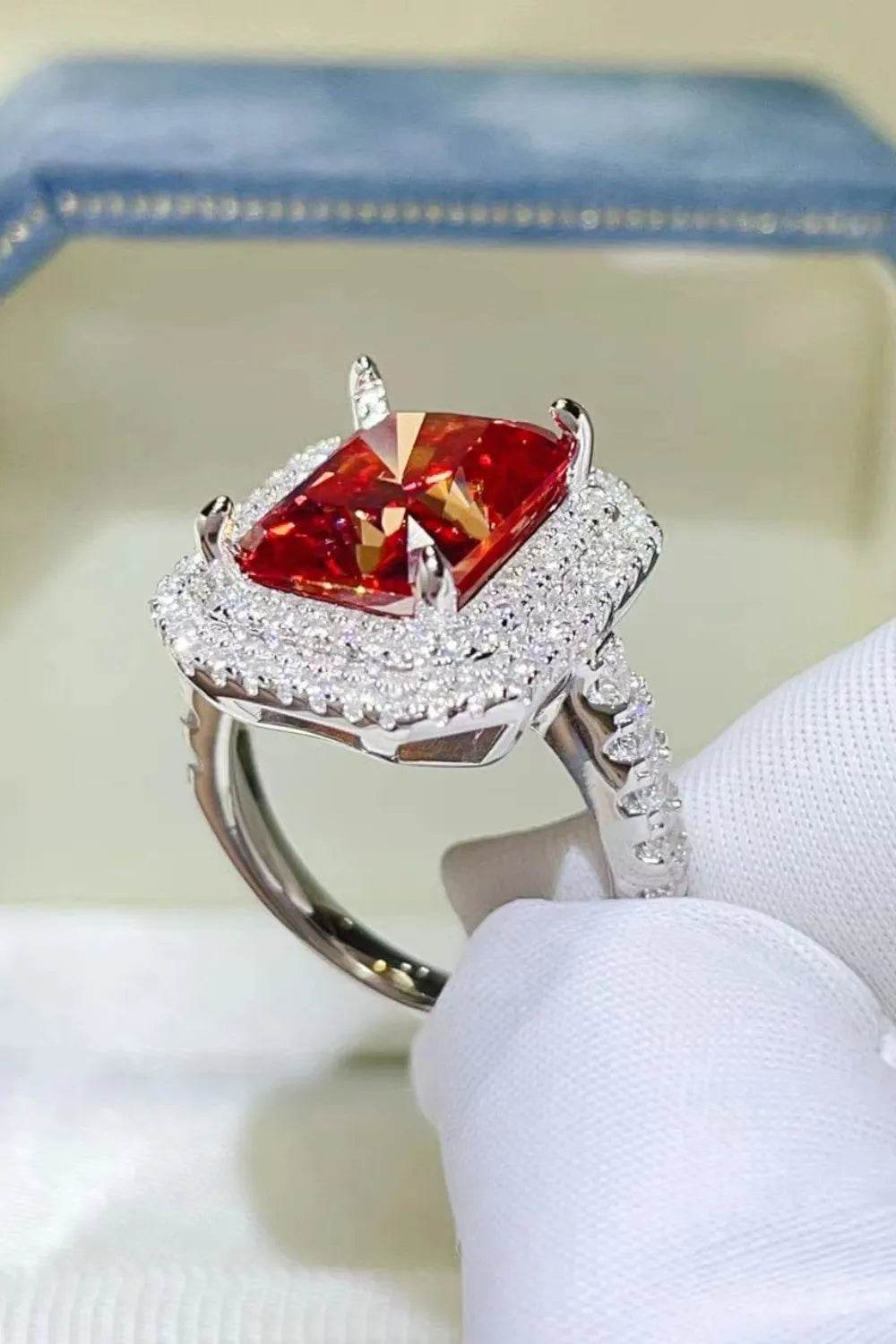2 Carat Moissanite 925 Sterling Silver Ring - Ultim8 Designs 4 U