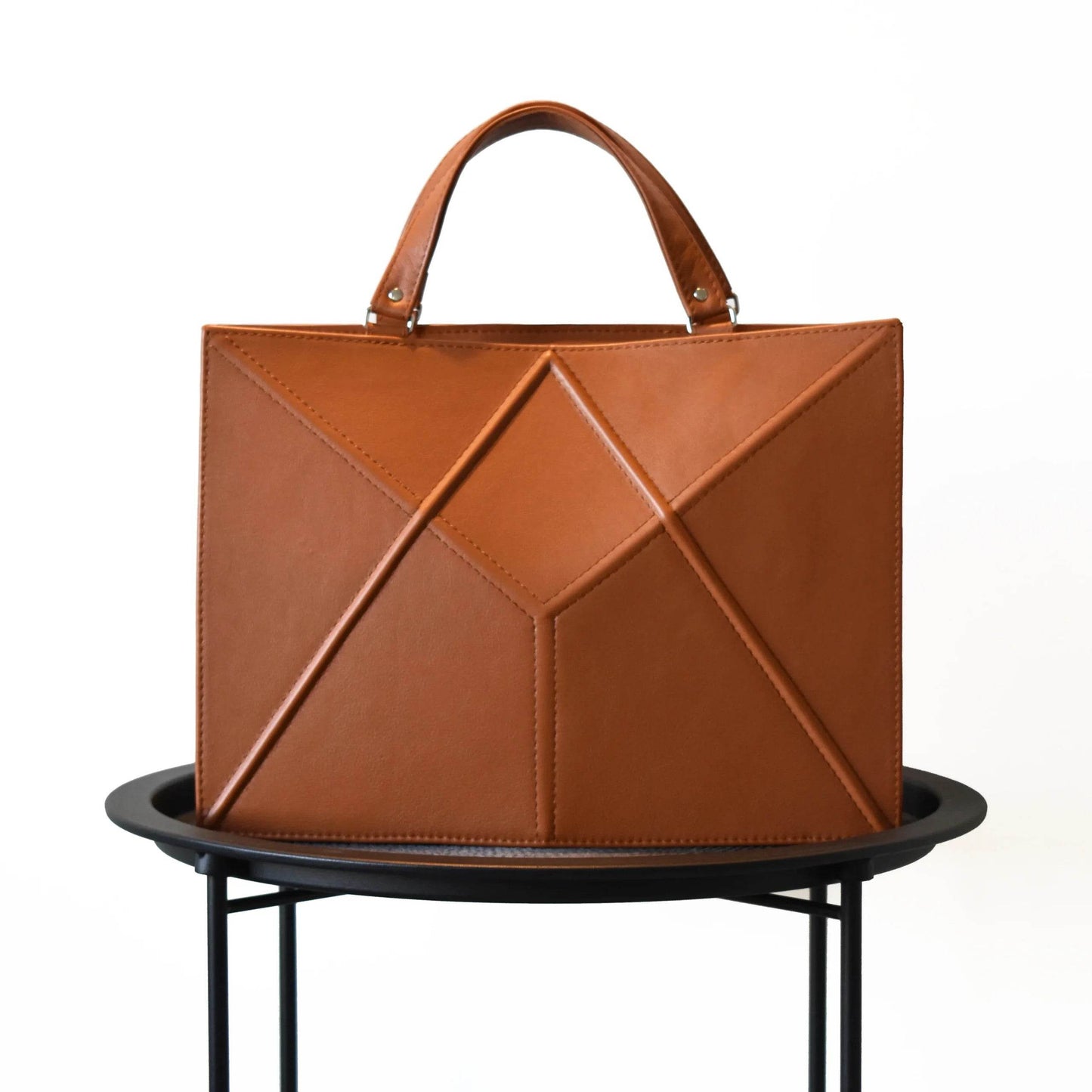 FACET Caramel Leather Laptop Case by Gerda Retter - Ultim8 Designs 4 U