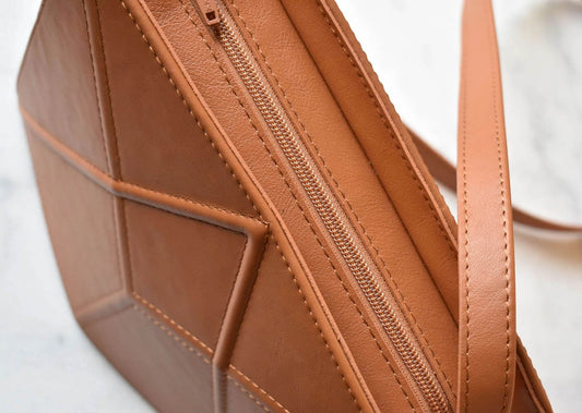 FACET Leather Shoulder Bag by Gerda Retter - Ultim8 Designs 4 U