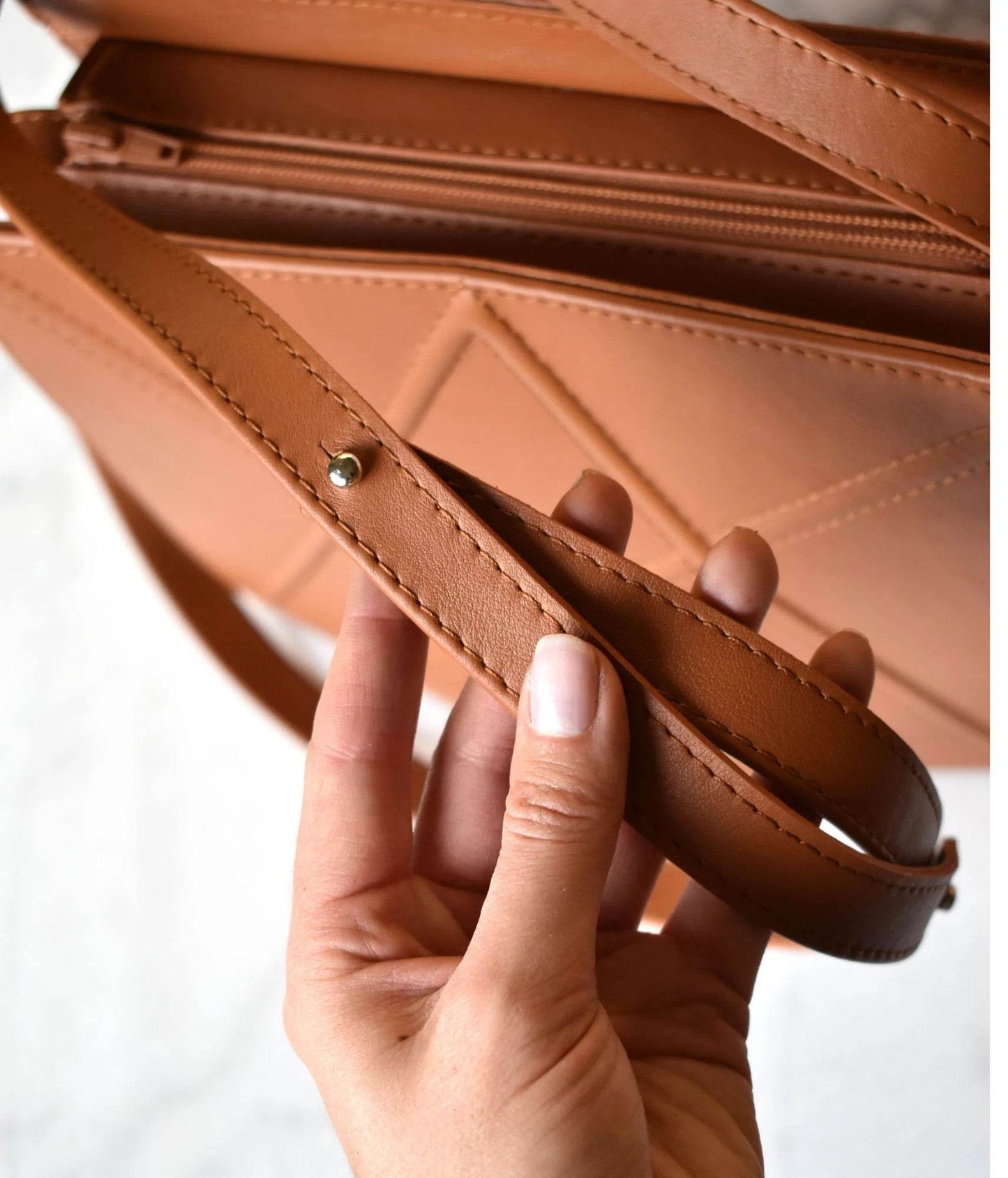 FACET Leather Shoulder Bag by Gerda Retter - Ultim8 Designs 4 U