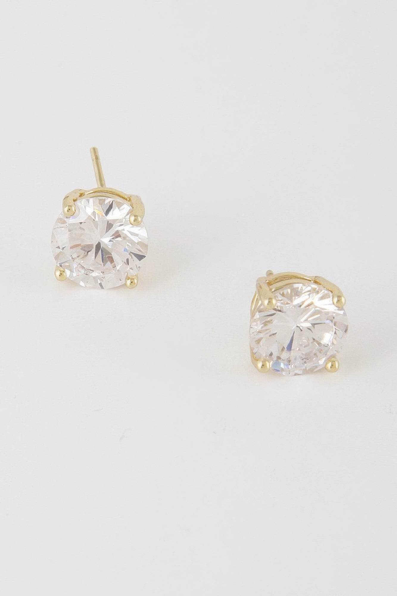 Silver Cubic Zirconia Rhinestone Earrings - Ultim8 Designs 4 U