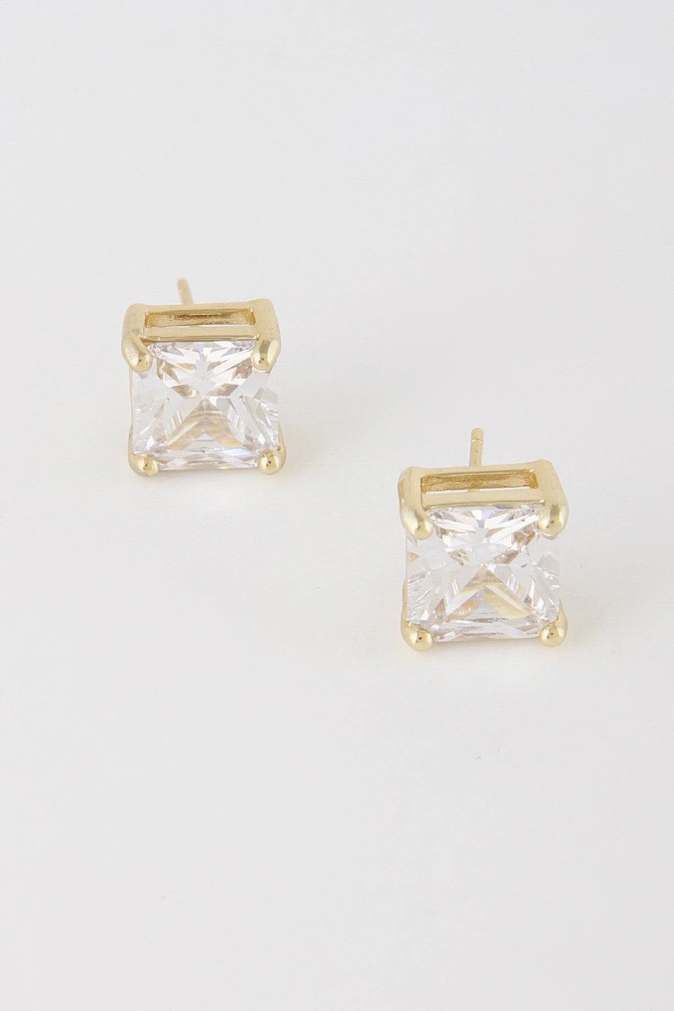Silver Cubic Zirconia Rhinestone Earrings - Ultim8 Designs 4 U