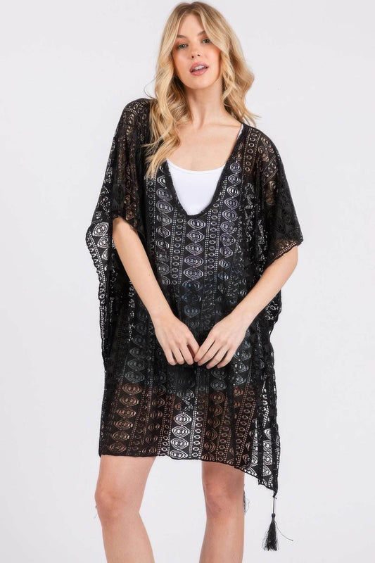 Crochet Lace Tassel Cover Up - Ultim8 Designs 4 U