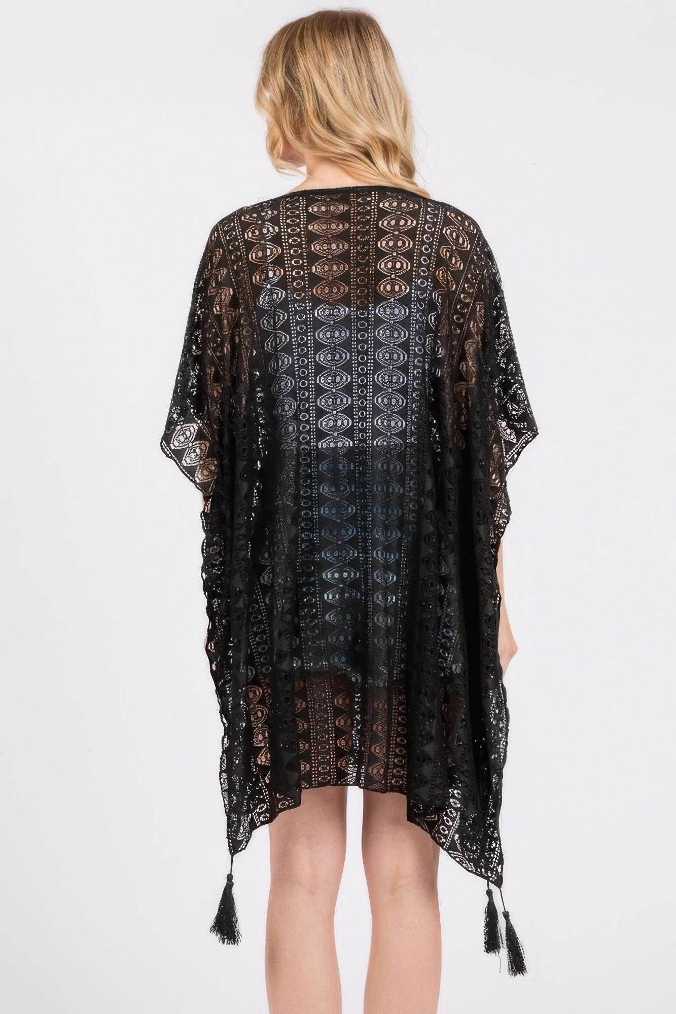 Crochet Lace Tassel Cover Up - Ultim8 Designs 4 U