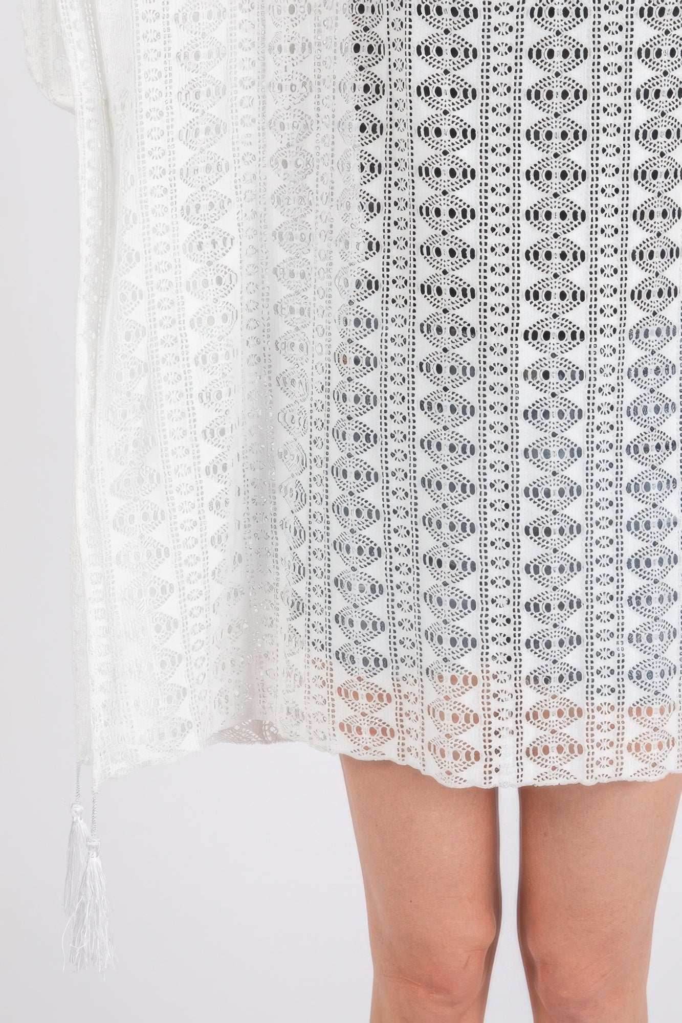 Crochet Lace Tassel Cover Up - Ultim8 Designs 4 U