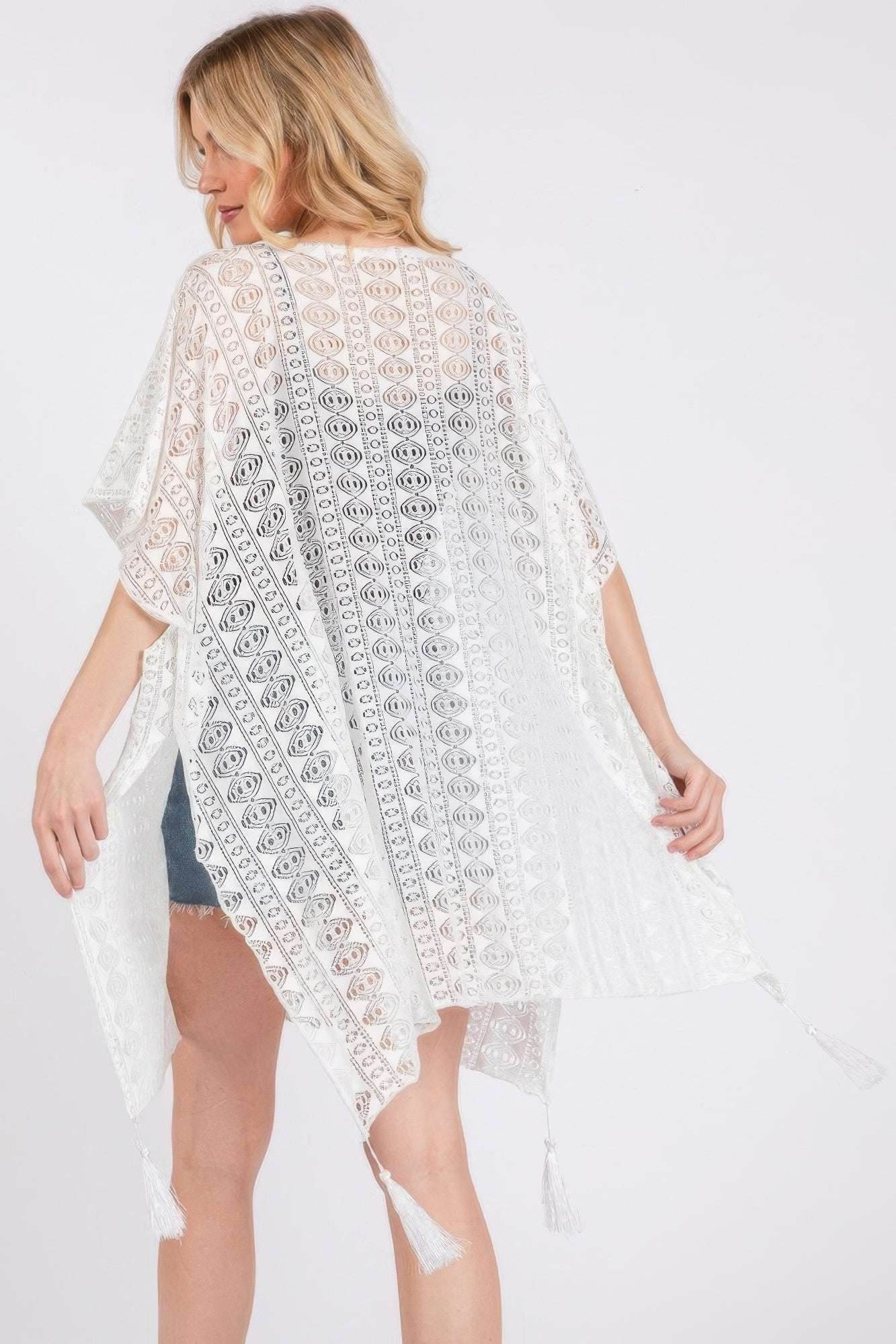 Crochet Lace Tassel Cover Up - Ultim8 Designs 4 U