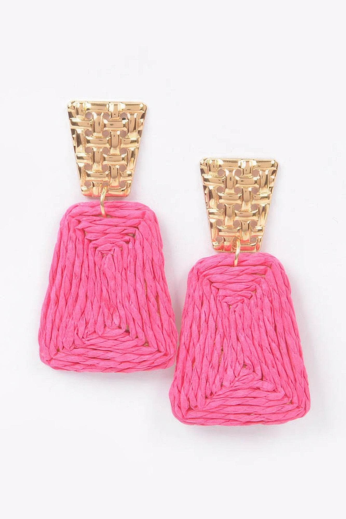 Faux Straw Dangling Earring - Ultim8 Designs 4 U