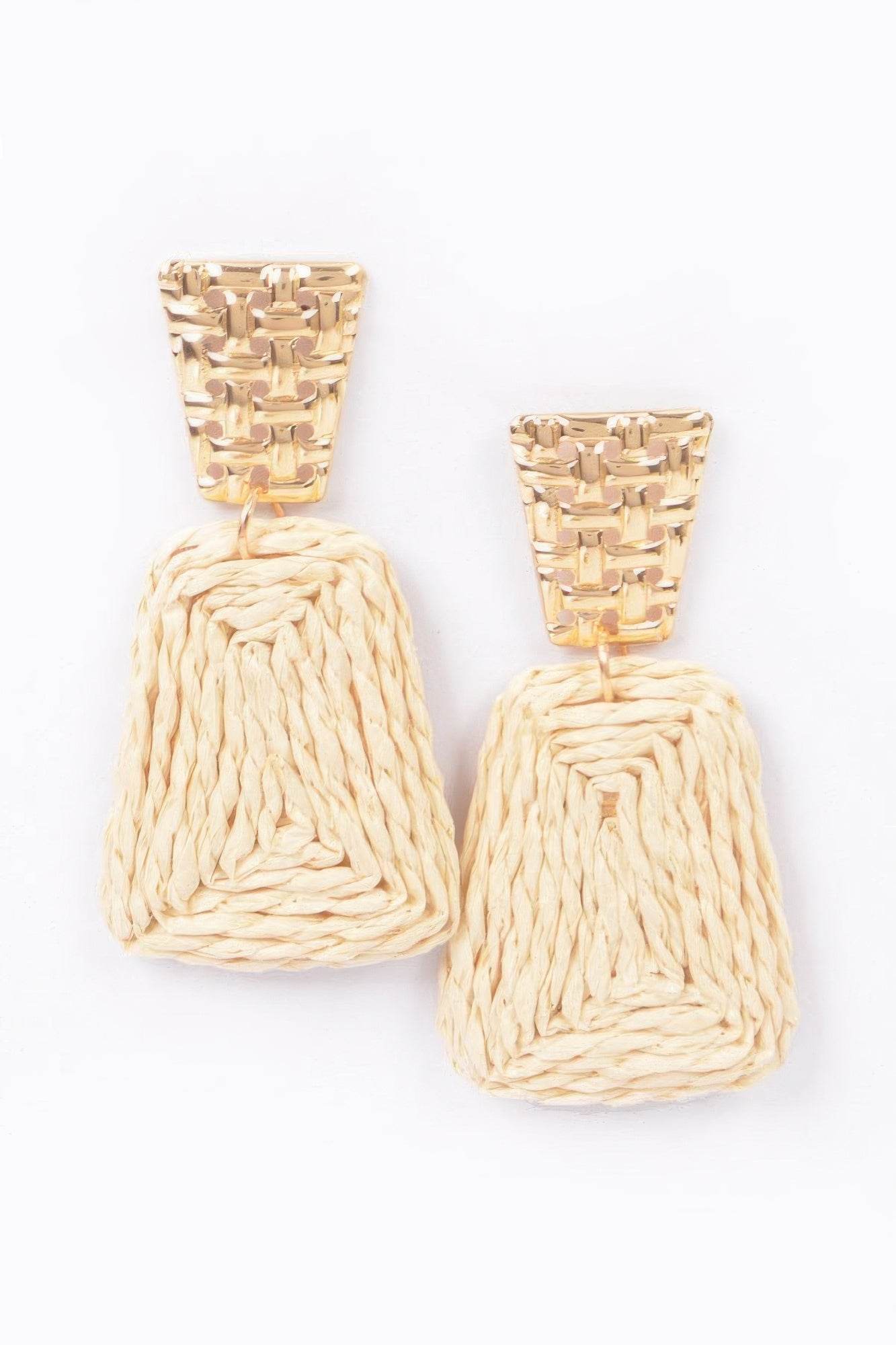Faux Straw Dangling Earring - Ultim8 Designs 4 U