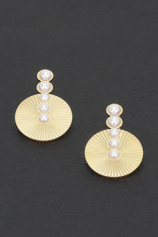 Faux Pearl Vintage Earring - Ultim8 Designs 4 U