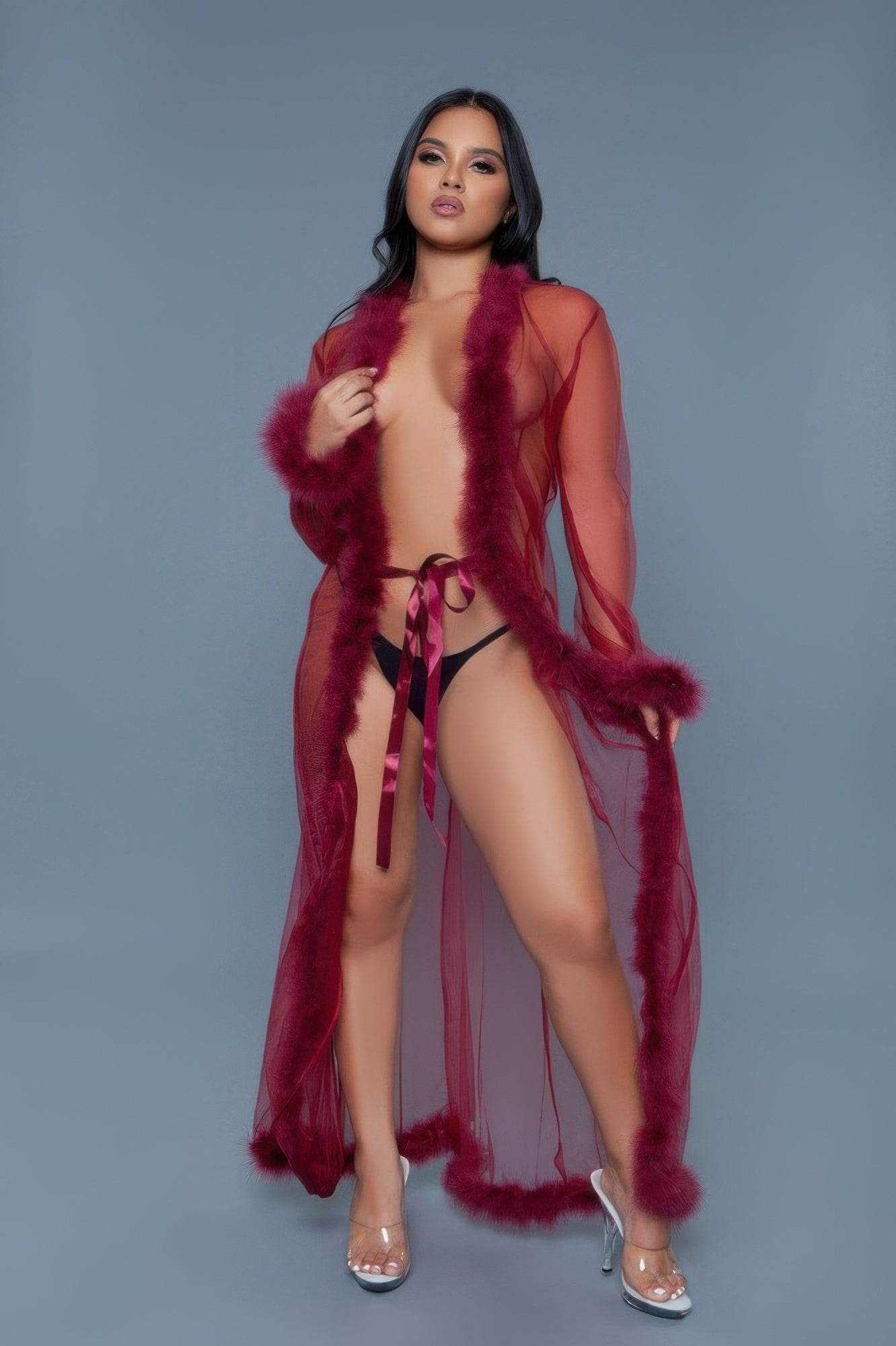 Marabou Robe - Ultim8 Designs 4 U