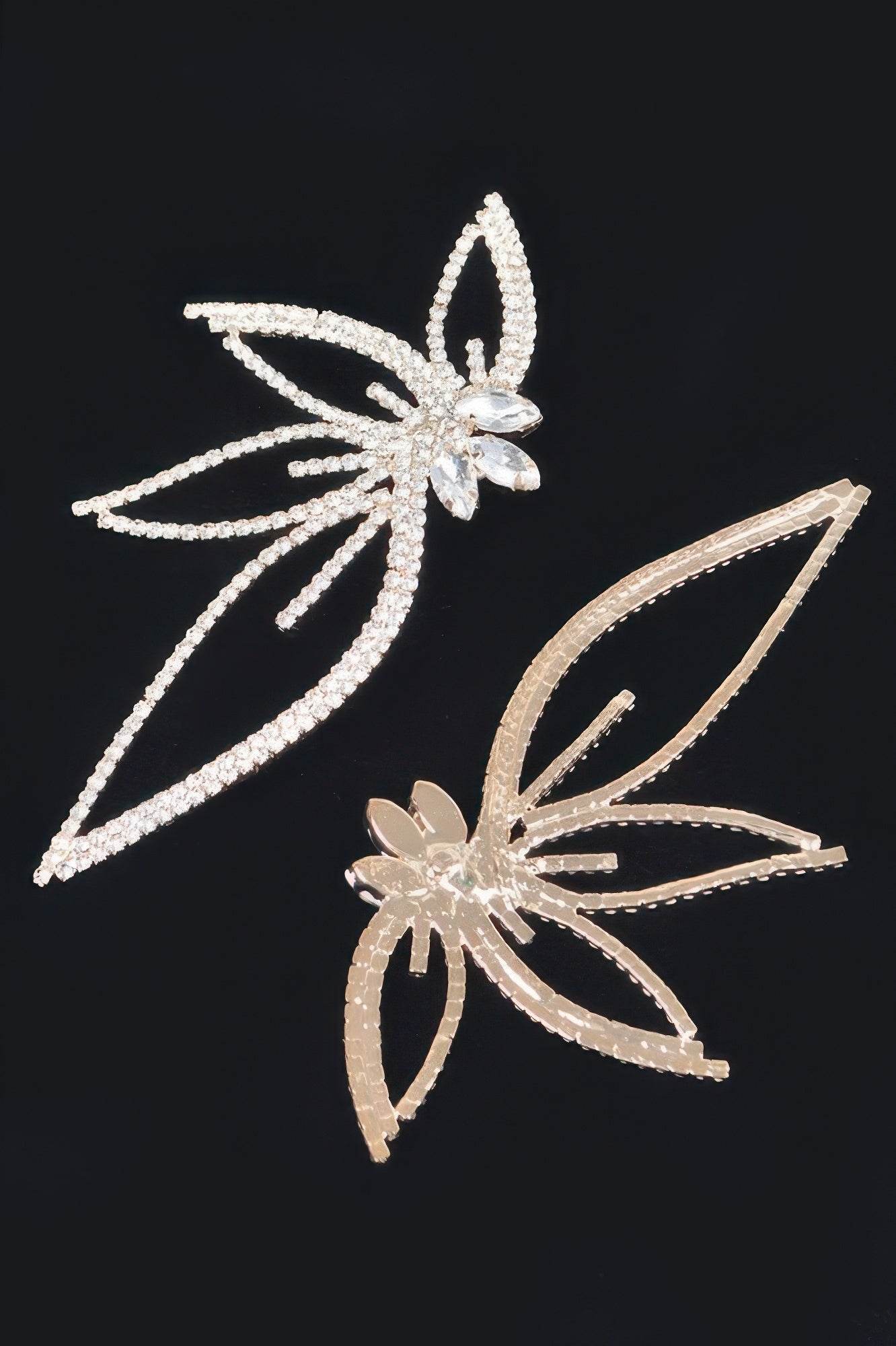 Rhinestone Flower Earring - Ultim8 Designs 4 U