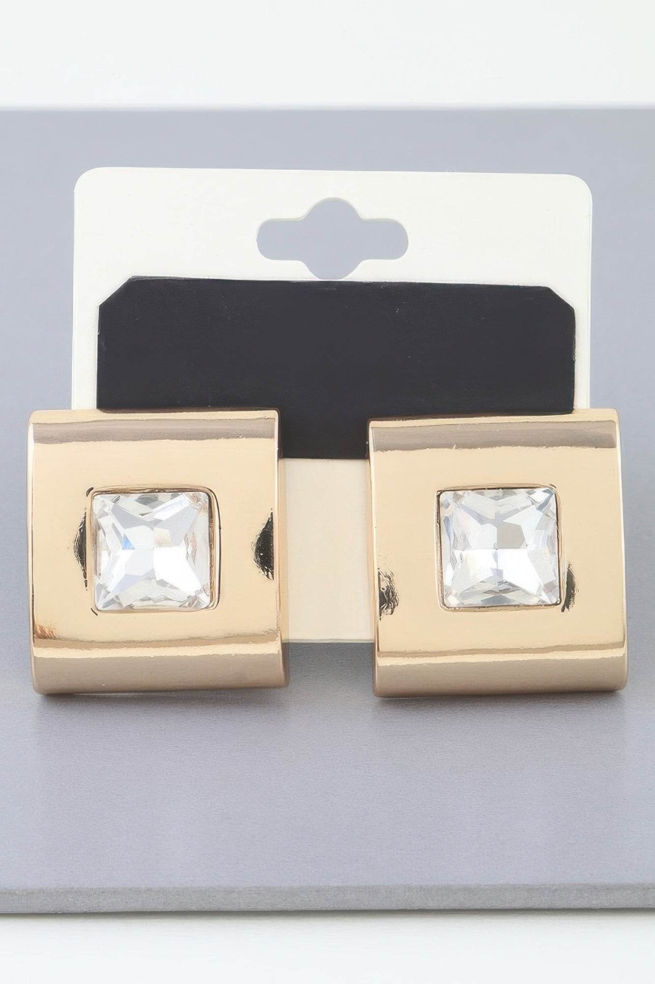 Cubic Rhinestone Stud Earrings - Ultim8 Designs 4 U