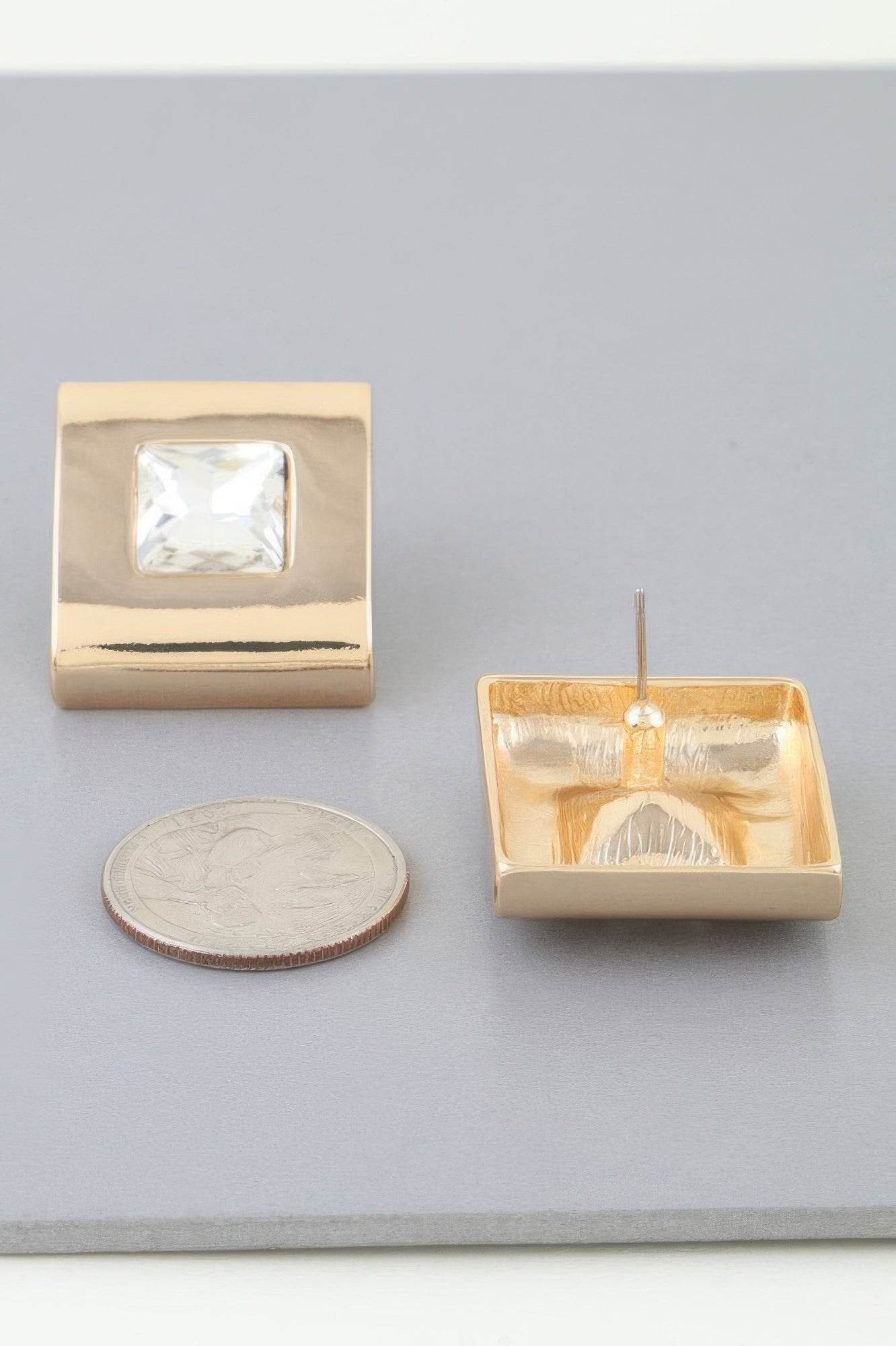 Cubic Rhinestone Stud Earrings - Ultim8 Designs 4 U