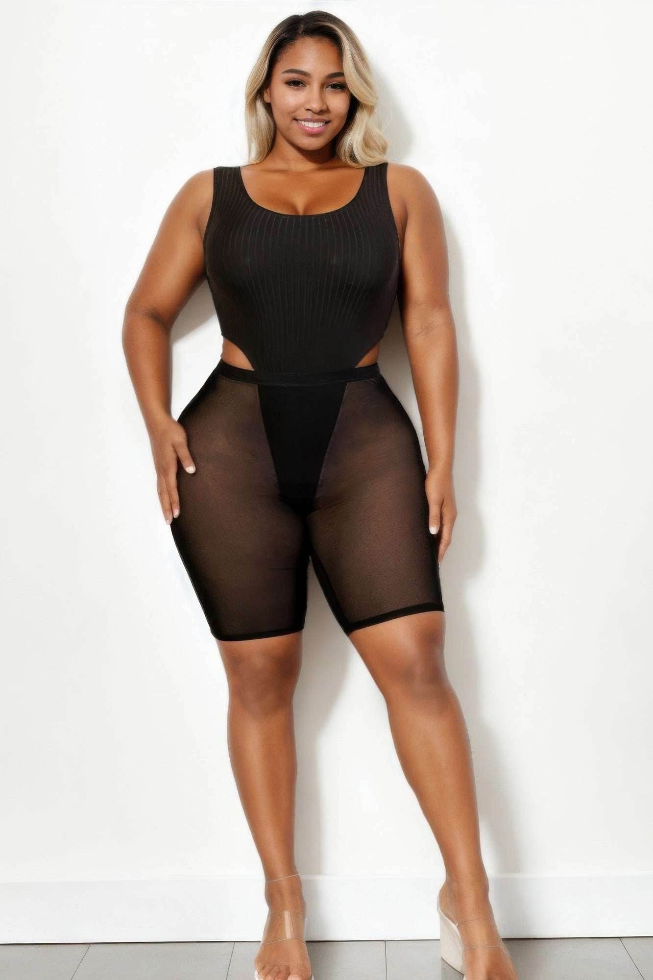 COMPRESSION Plus Size Mesh Shorts – Stylish & Breathable Activeweap - Ultim8 Designs 4 U