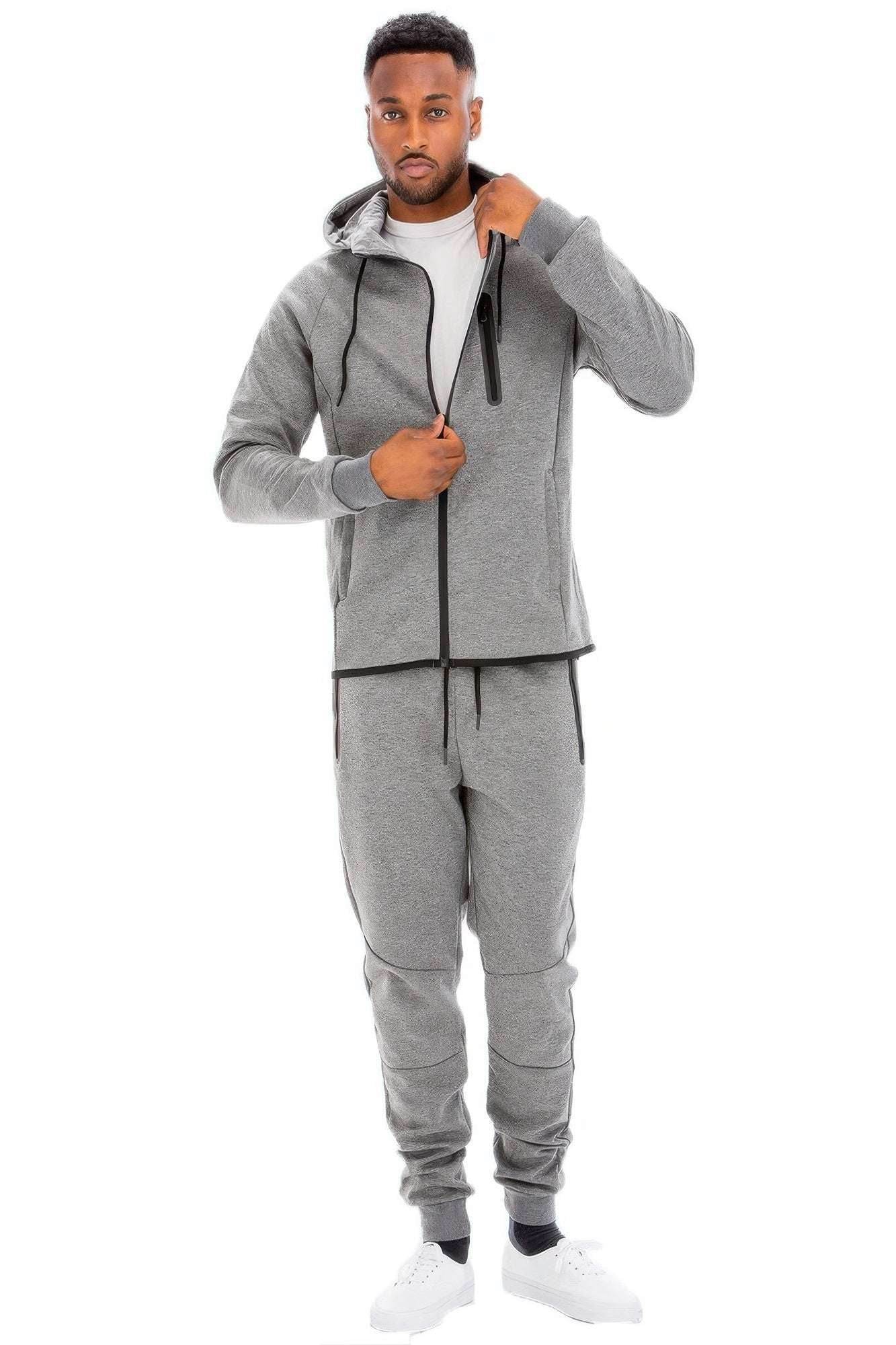 Men's Full Zip Sweat Pant Sweat Set - Ultim8 Designs 4 U