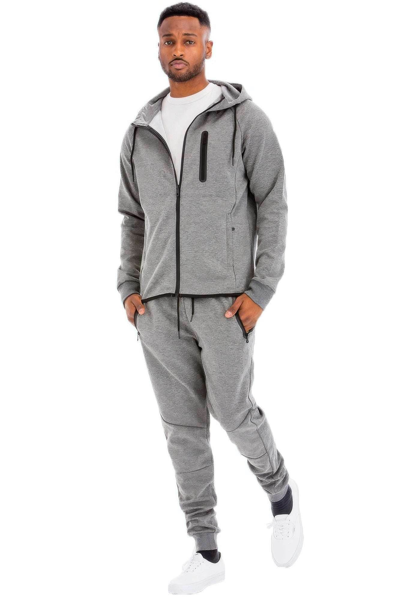 Men's Full Zip Sweat Pant Sweat Set - Ultim8 Designs 4 U