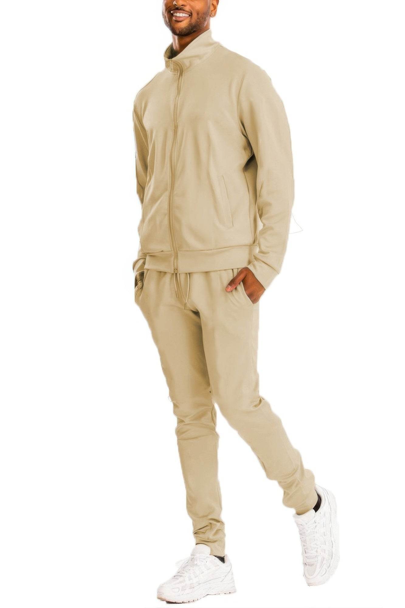 Performance Meets Style – Full Zip Up Solid Track Jacket Set - Ultim8 Designs 4 U