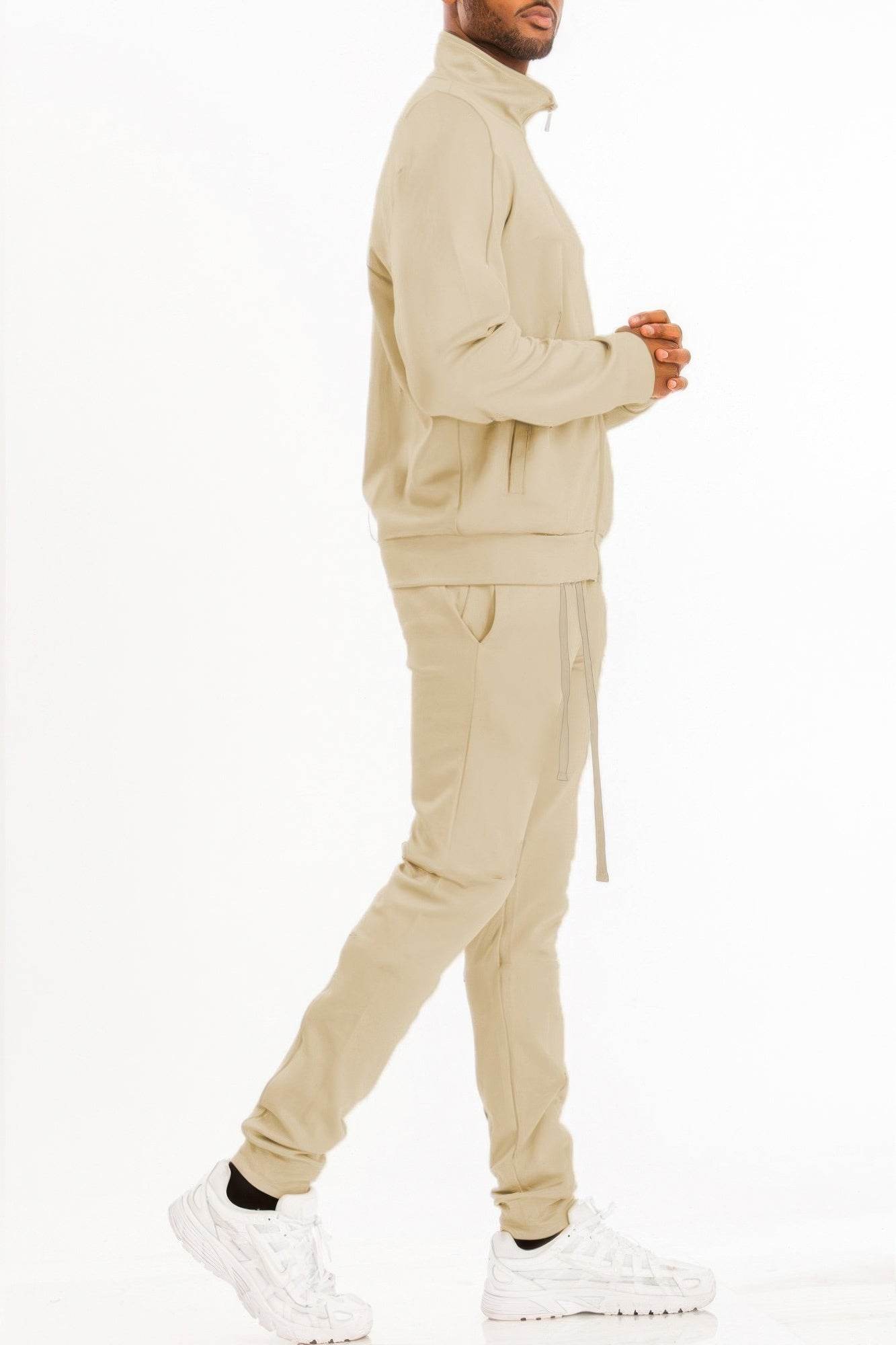 Performance Meets Style – Full Zip Up Solid Track Jacket Set - Ultim8 Designs 4 U