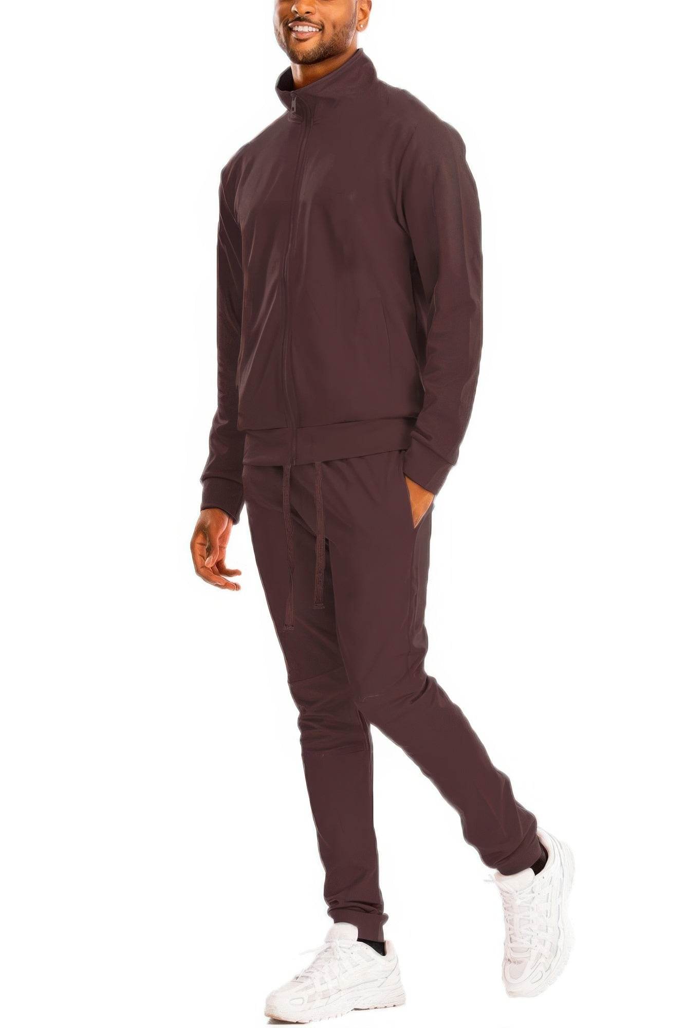 Performance Meets Style – Full Zip Up Solid Track Jacket Set - Ultim8 Designs 4 U