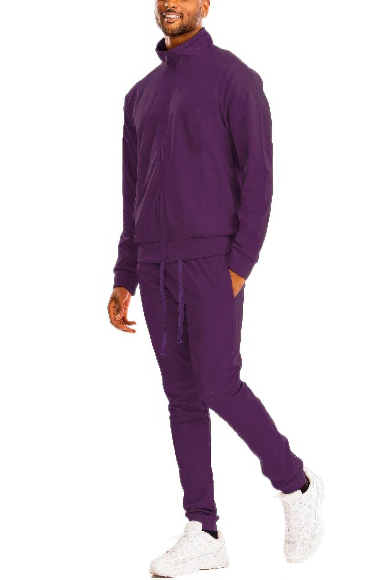 Performance Meets Style – Full Zip Up Solid Track Jacket Set - Ultim8 Designs 4 U