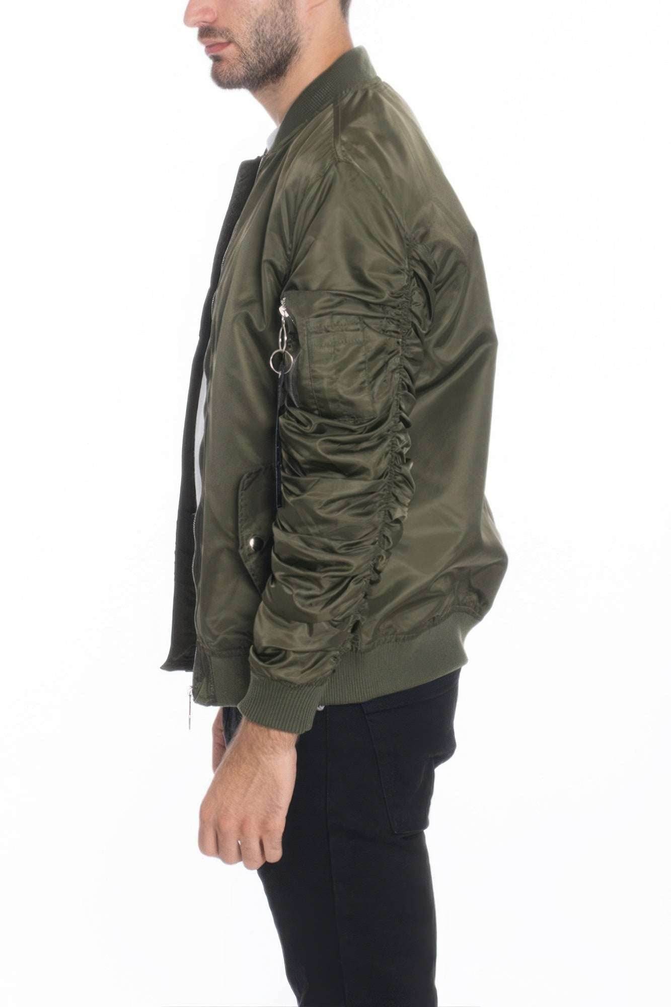 Men's Casual Ma-1 Flight Lined Bomber Jacket - Ultim8 Designs 4 U