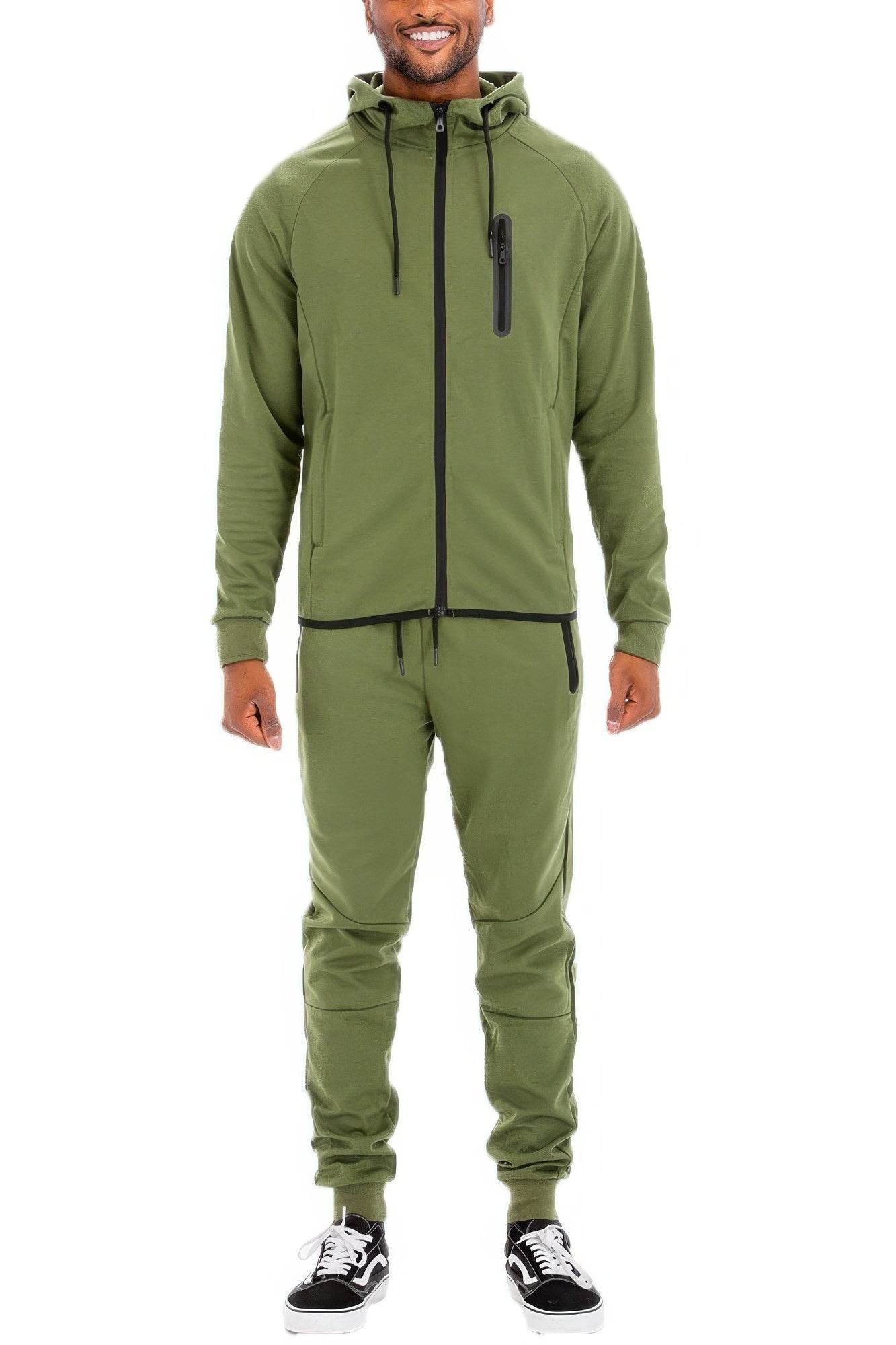 Comfort Meets Everyday Style – Men’s Full Zip Sweat Pant Sweat Set - Ultim8 Designs 4 U