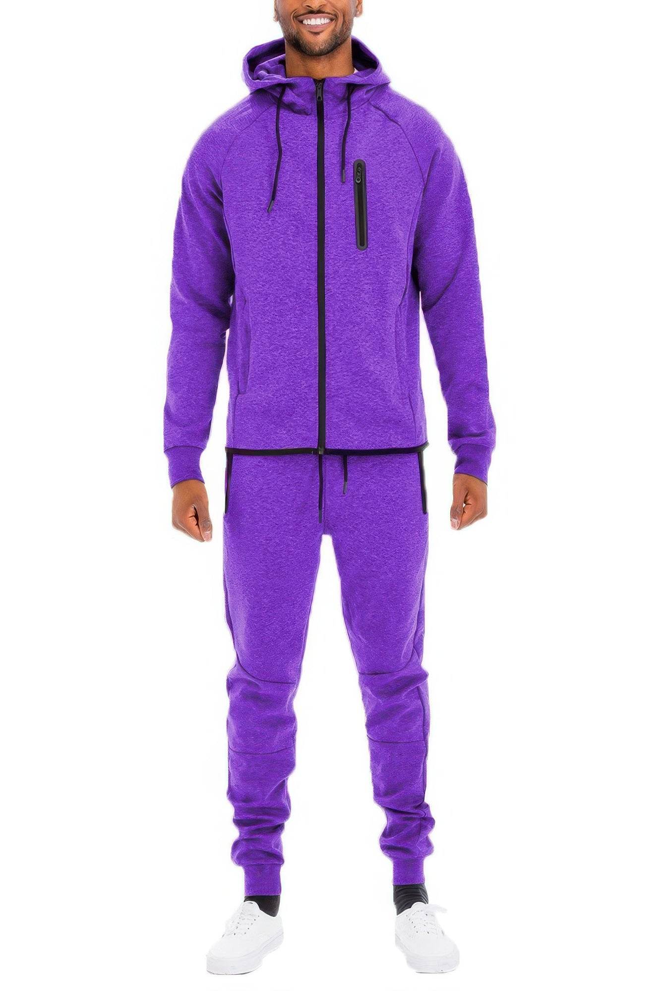 Comfort Meets Everyday Style – Men’s Full Zip Sweat Pant Sweat Set - Ultim8 Designs 4 U
