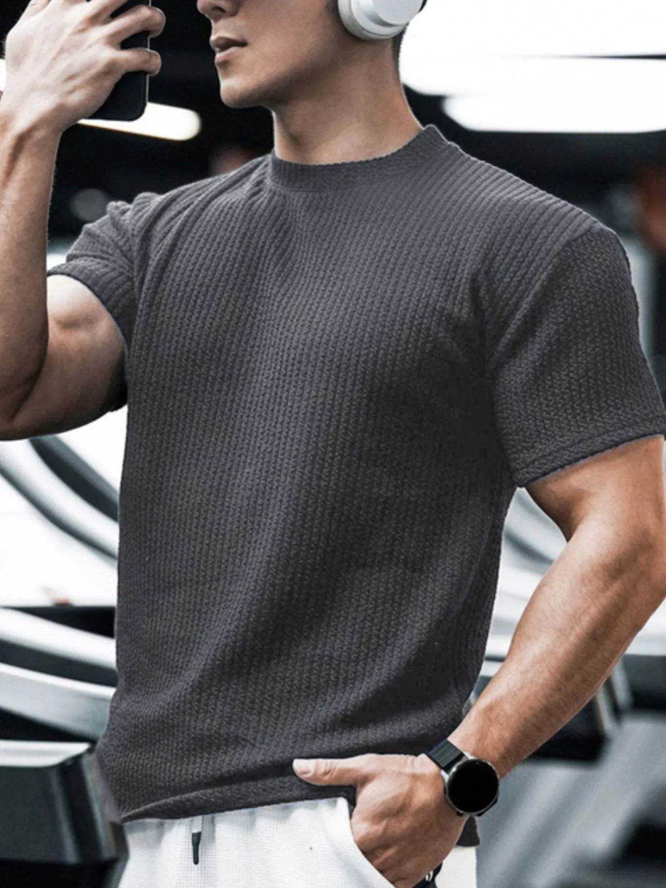 Men's Full Size Breathable Short Sleeve T-Shirt Plus Size - Ultim8 Designs 4 U