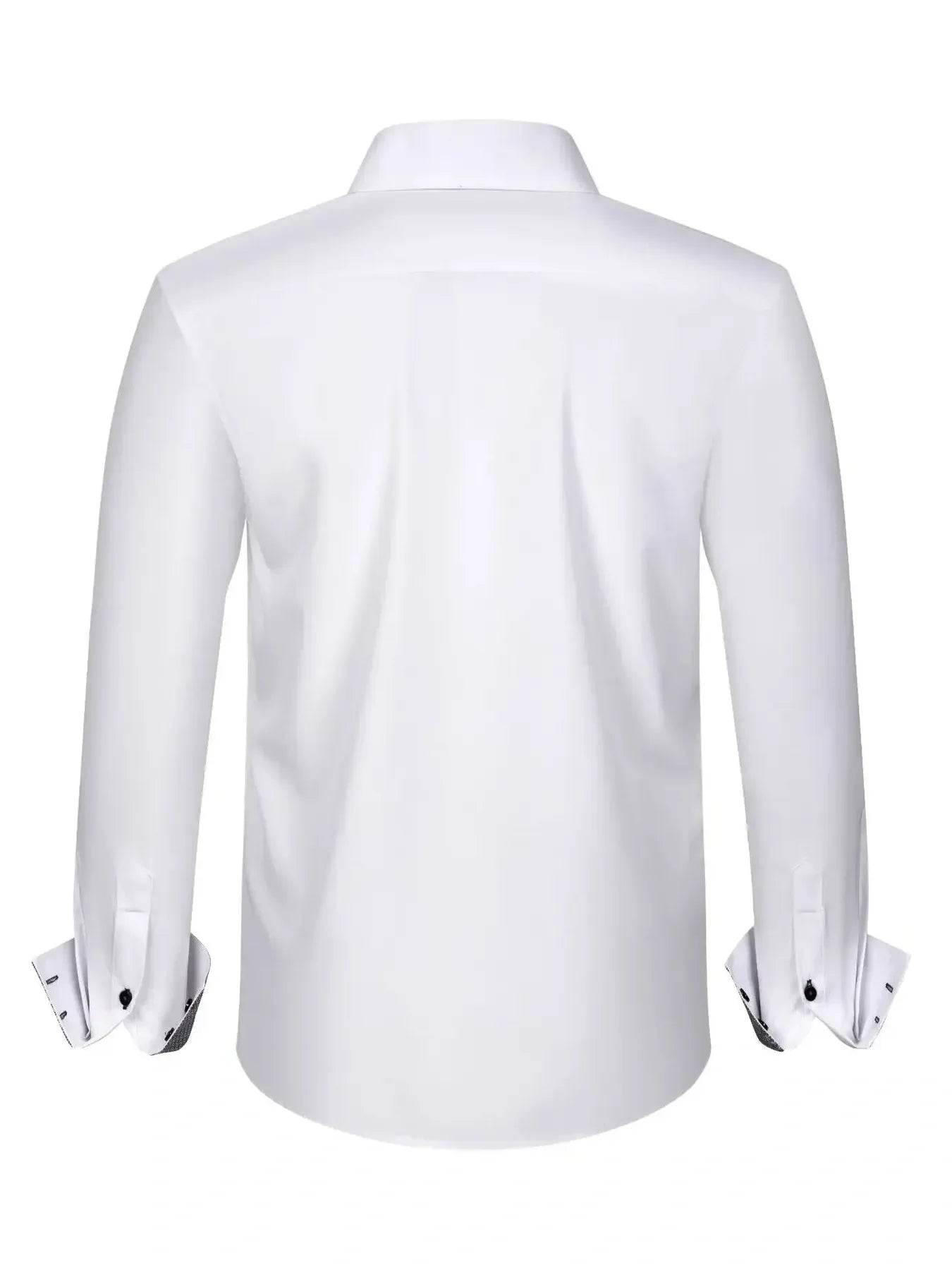 Men's Full Size Button-Down Casual Shirt with Contrast Cuffs Plus Size - Ultim8 Designs 4 U