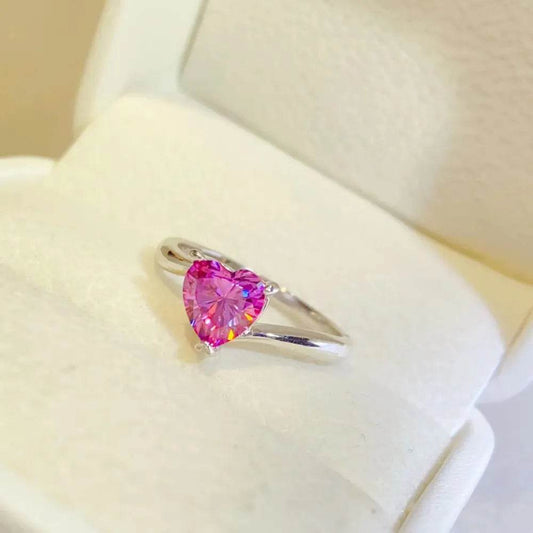 1 Carat Moissanite 925 Sterling Silver Ring - Ultim8 Designs 4 U