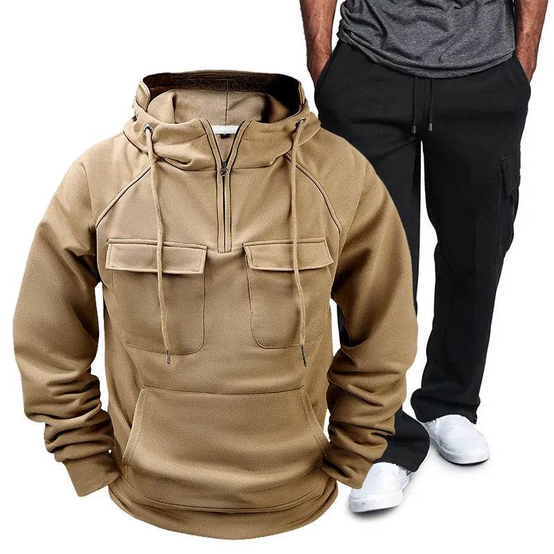 Men's Full Size Pocketed Drawstring Hoodie and Pants Set Plus Size - Ultim8 Designs 4 U
