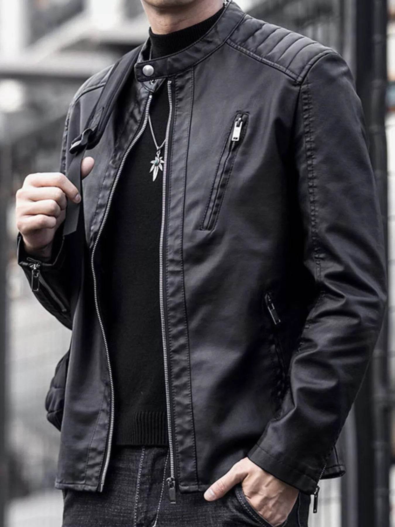Men's Plus Size Zip Up Long Sleeve Jacket - Ultim8 Designs 4 U
