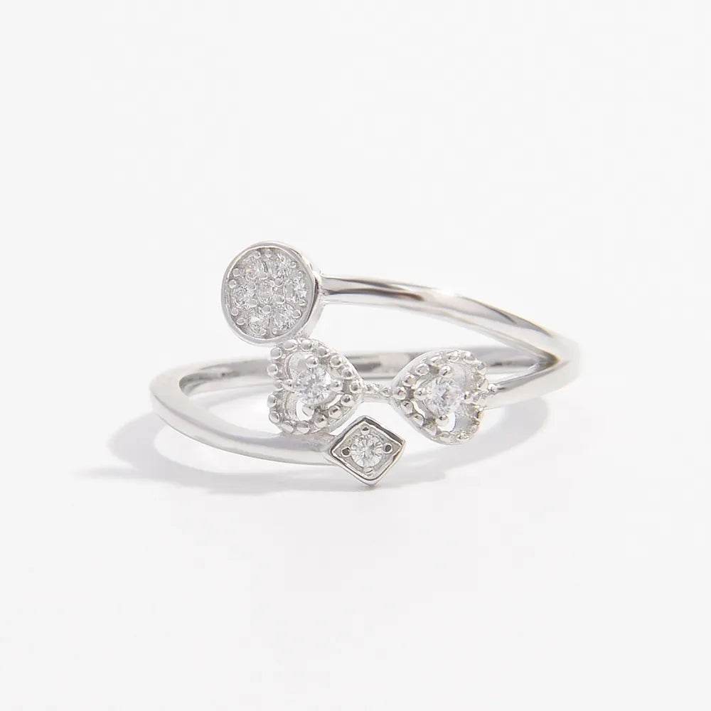 925 Sterling Silver Inlaid Zircon Ring - Ultim8 Designs 4 U