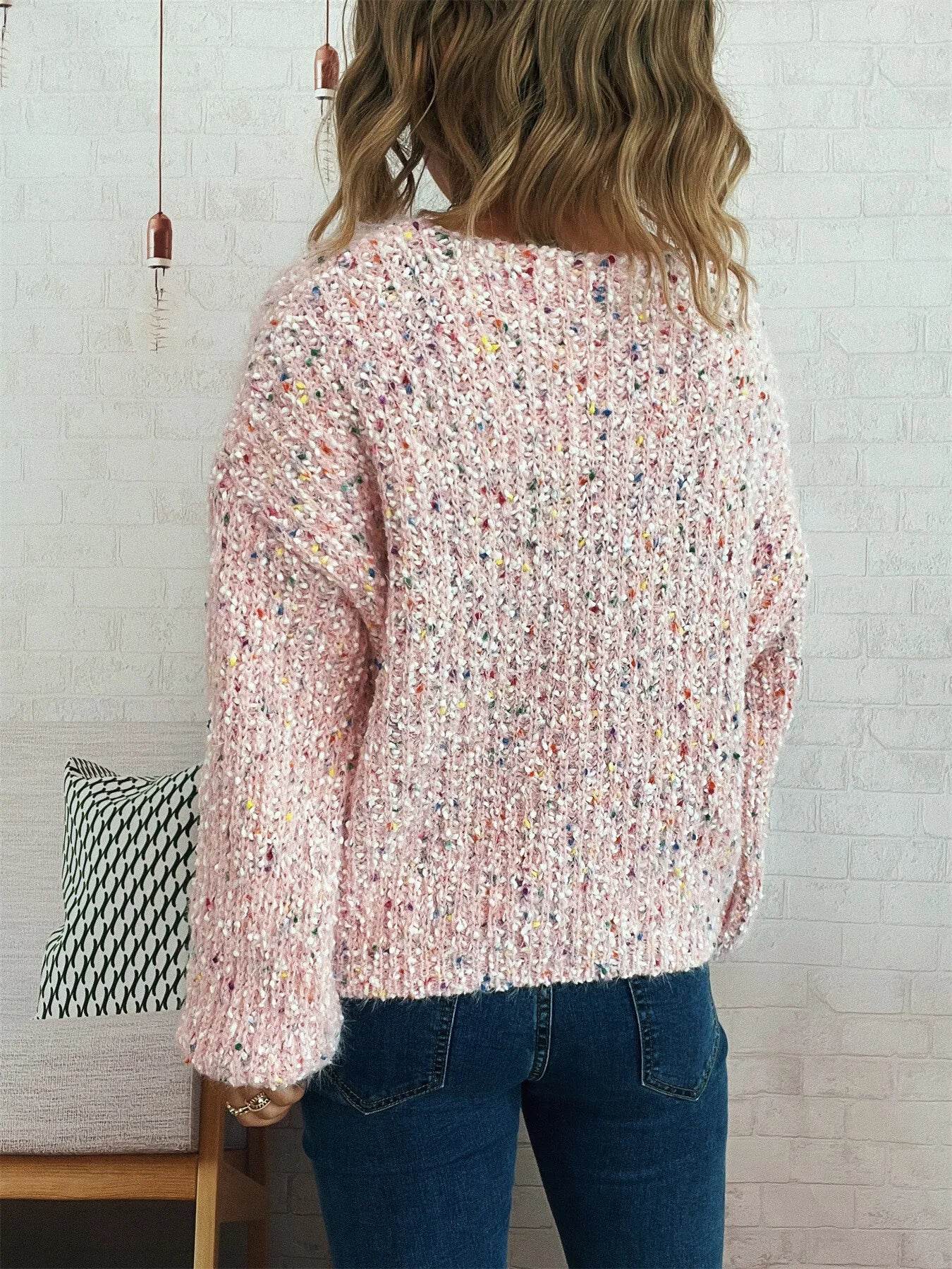 Colorful Long Sleeve Sweater - Ultim8 Designs 4 U